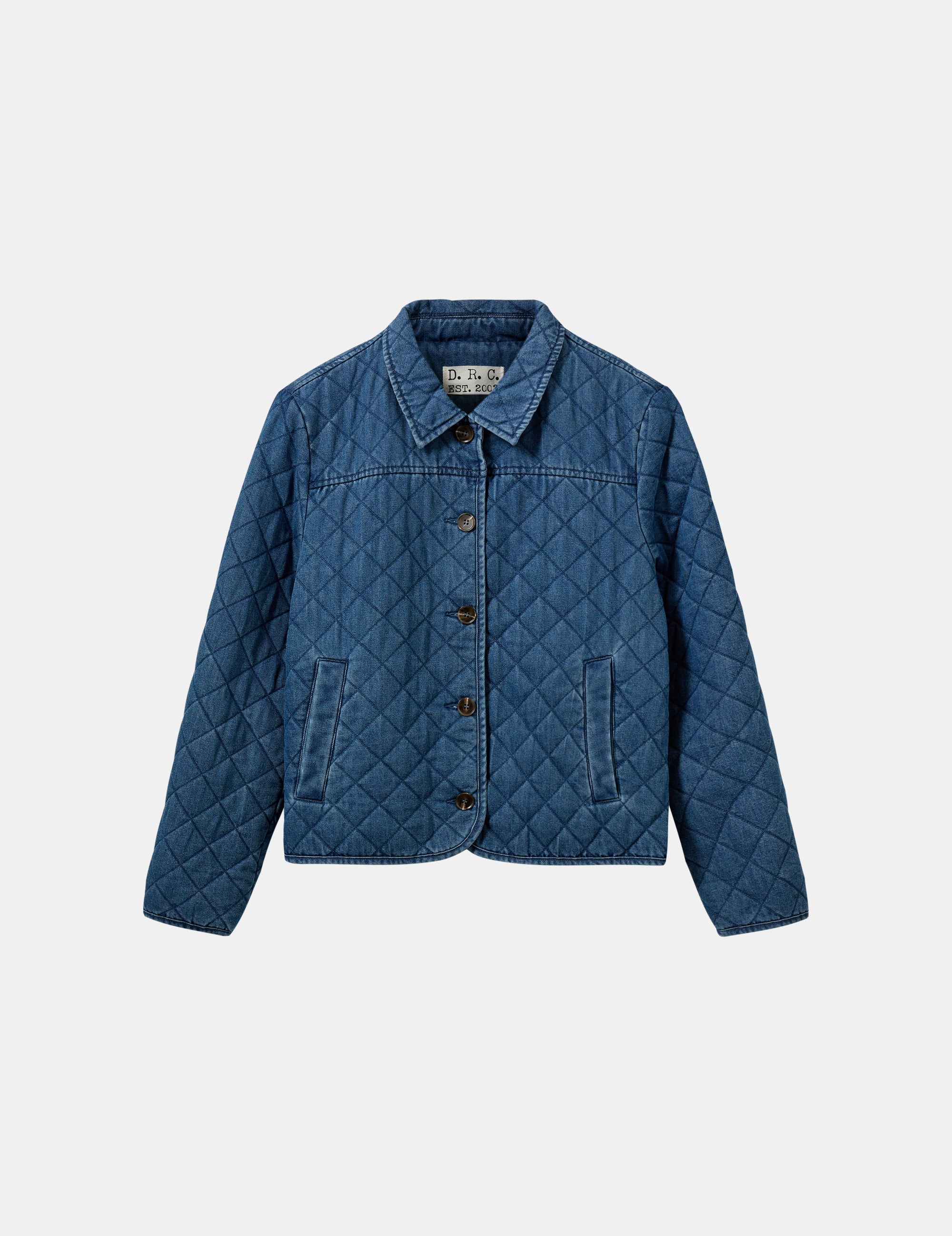 Chelsy Quilt Jacket Medium Denim