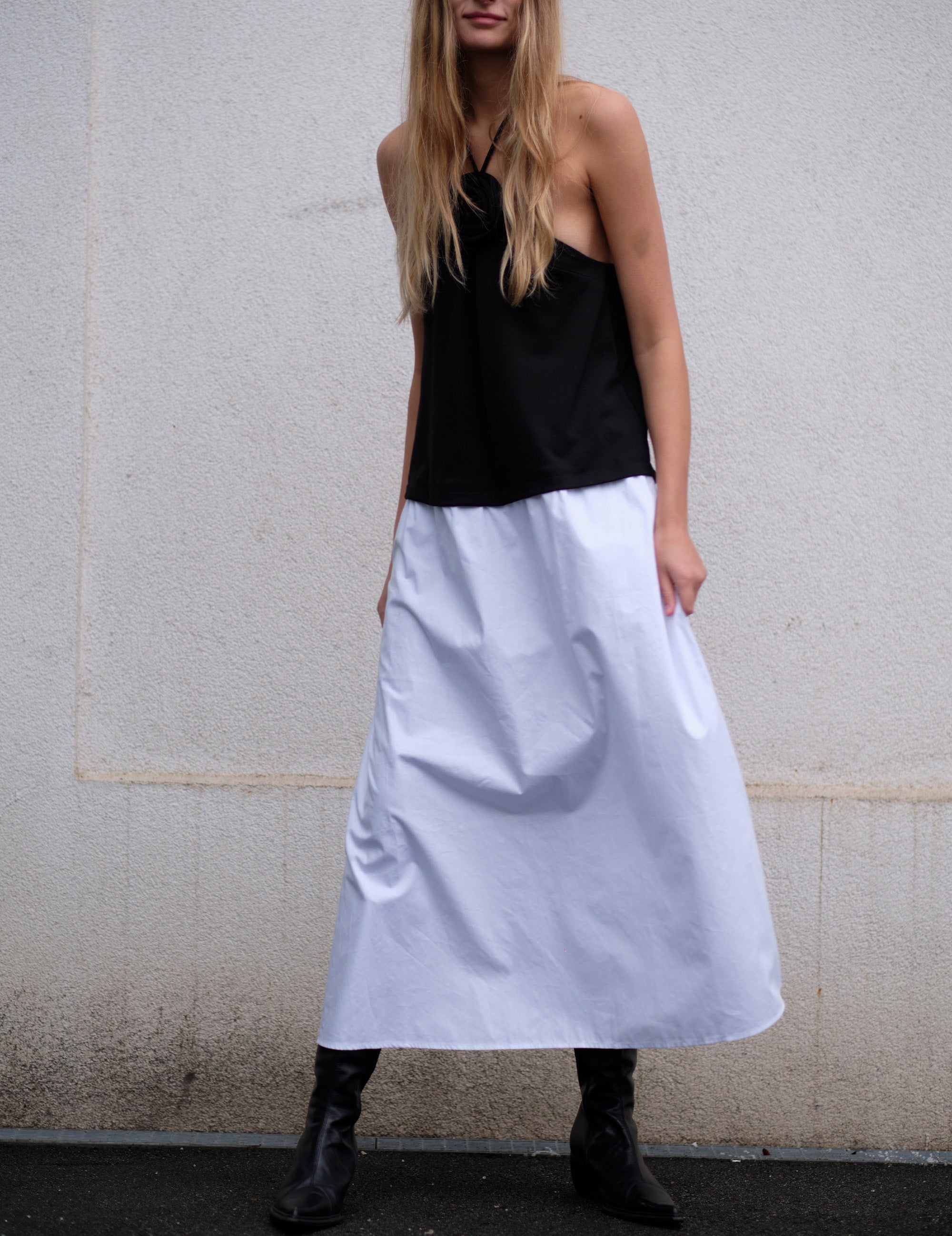 Rosie Gown Black/White Mix