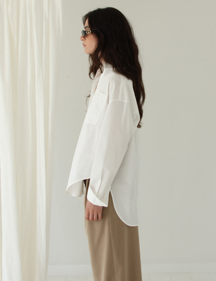 Claire Oversized Shirt Cream 34 / Cream