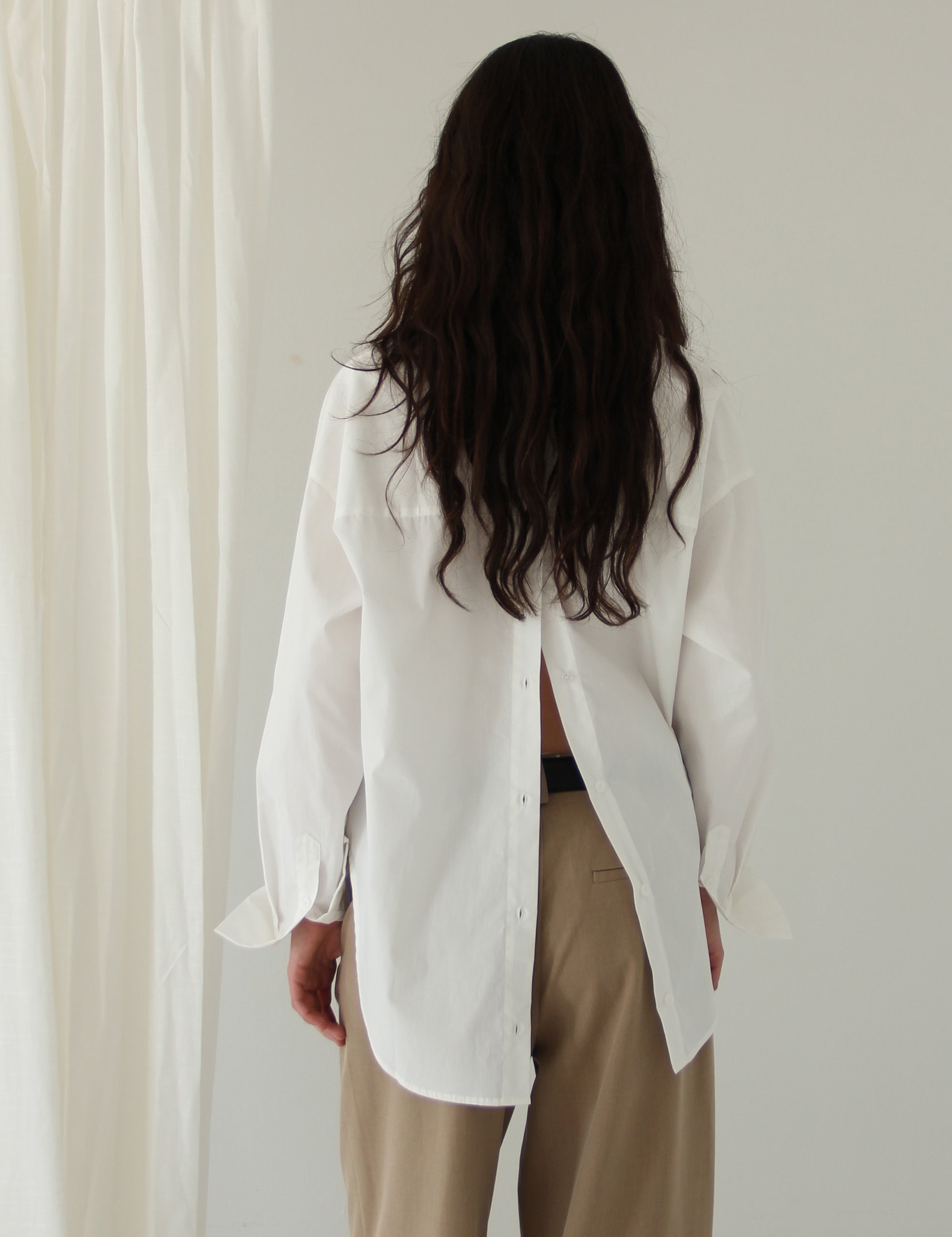 Claire Oversized Shirt Cream 34 / Cream