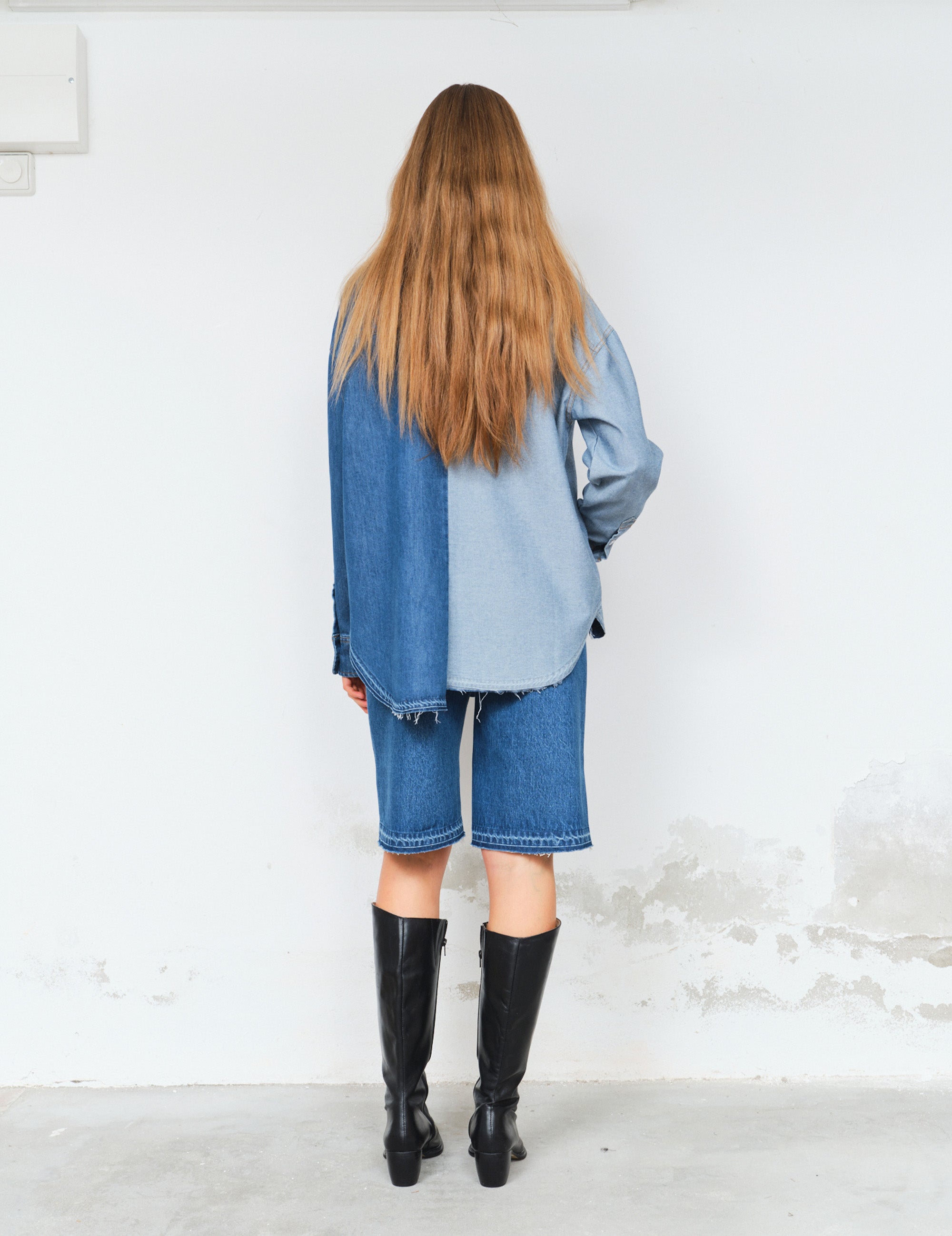 Chelsy Mix Shirt Medium Denim 34 / Medium Denim