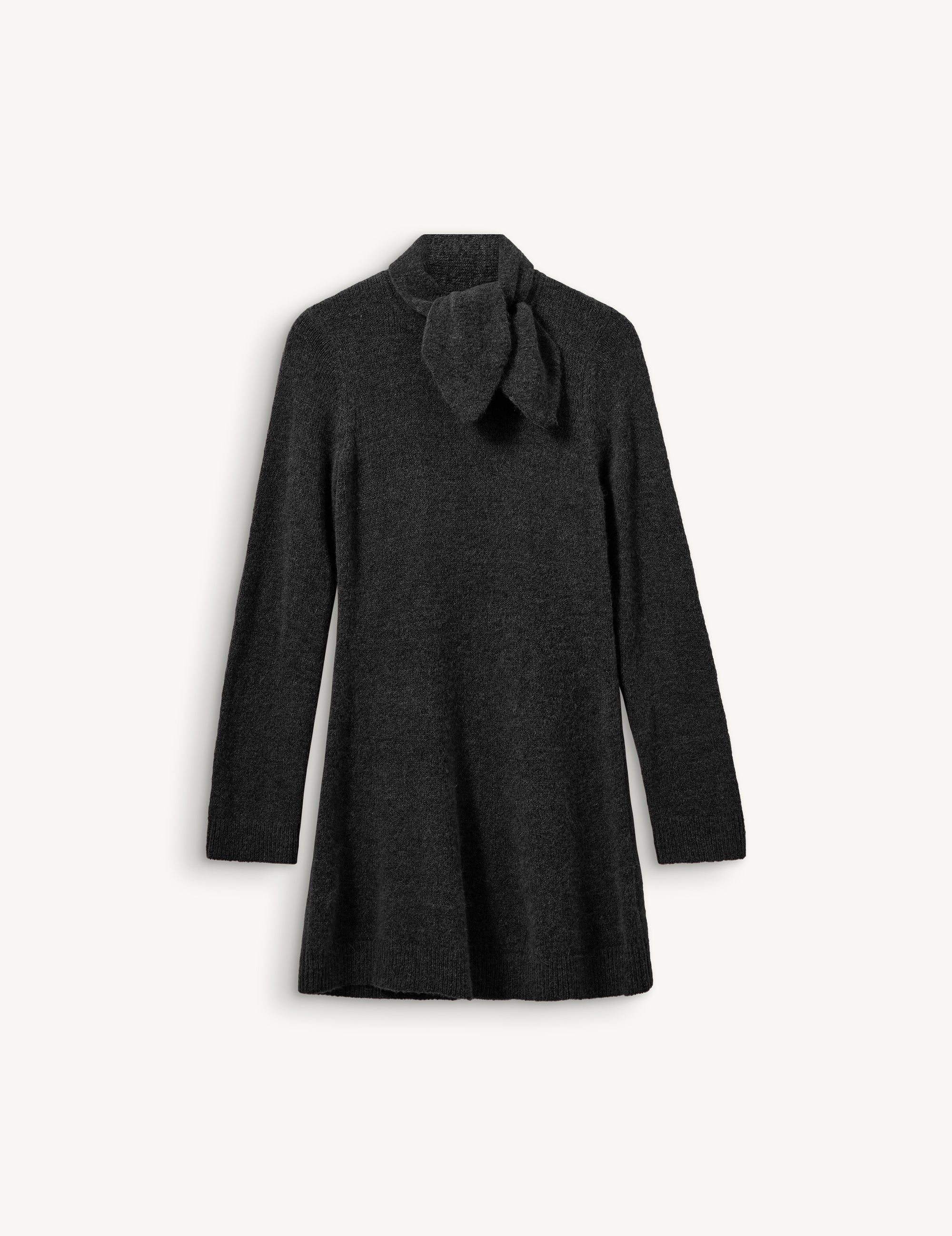 Verona Scarf Dress Grey Melange