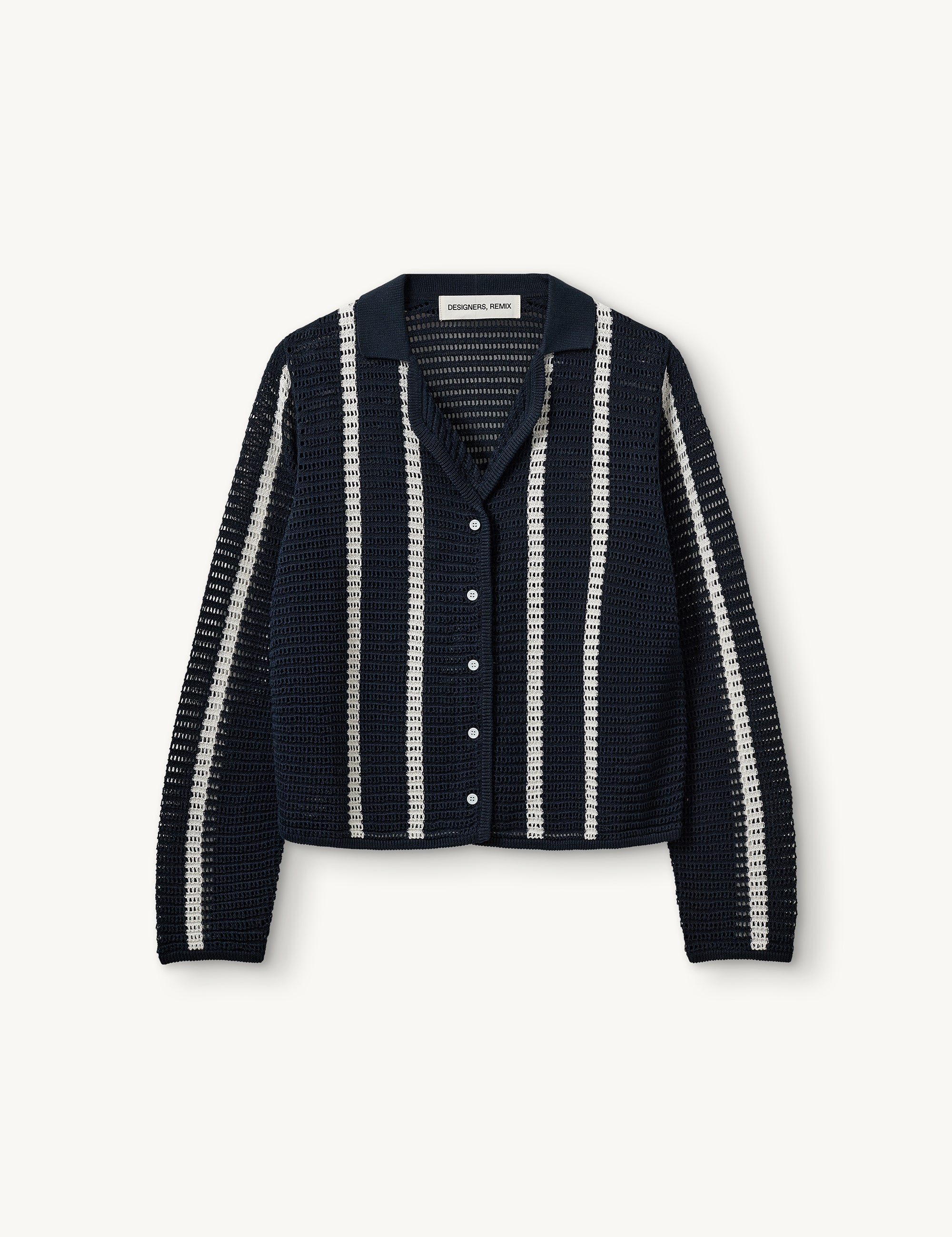 Taliana Shirt Blouse Navy/cream stripe
