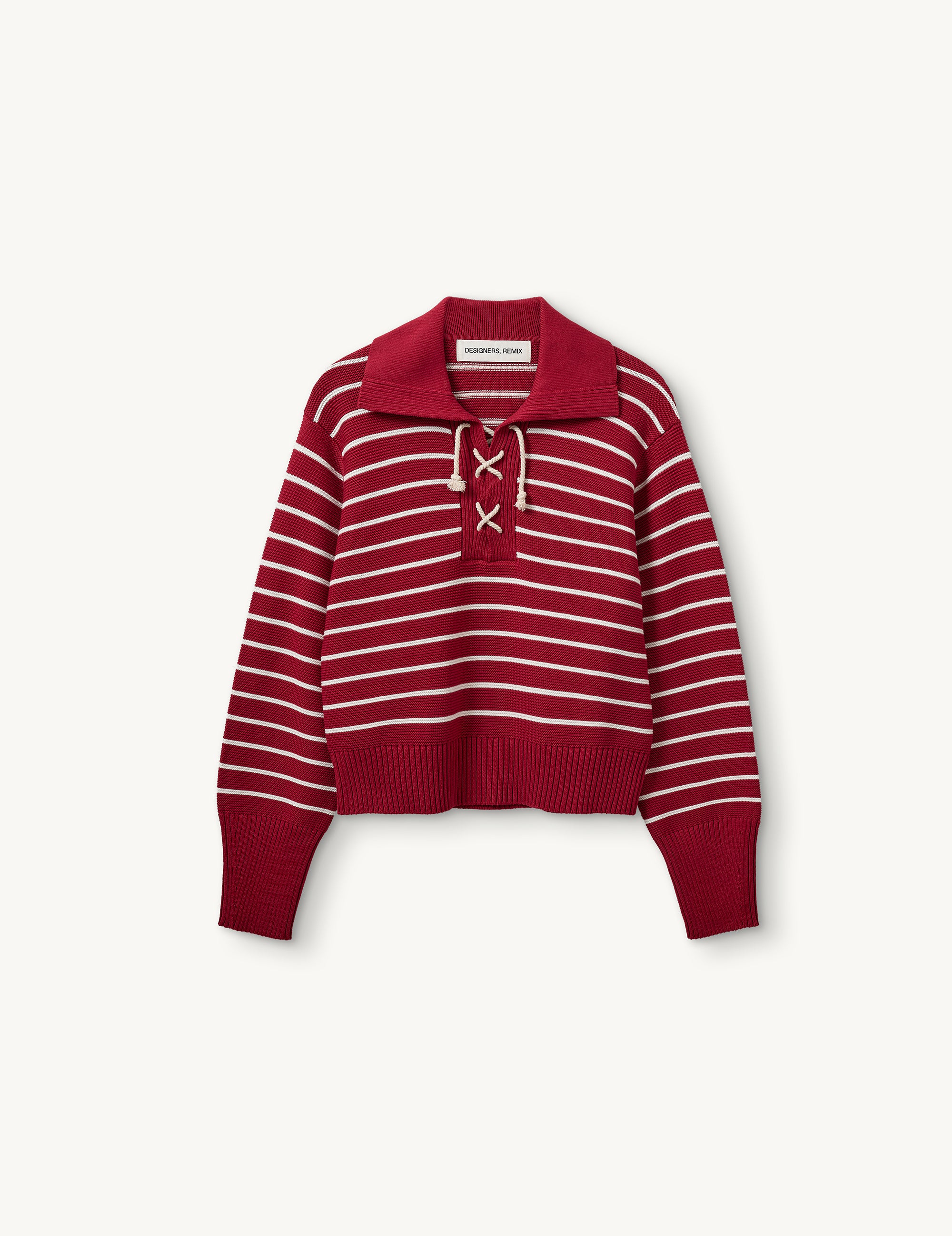 Taliana Sailor Sweater Red/cream stripe