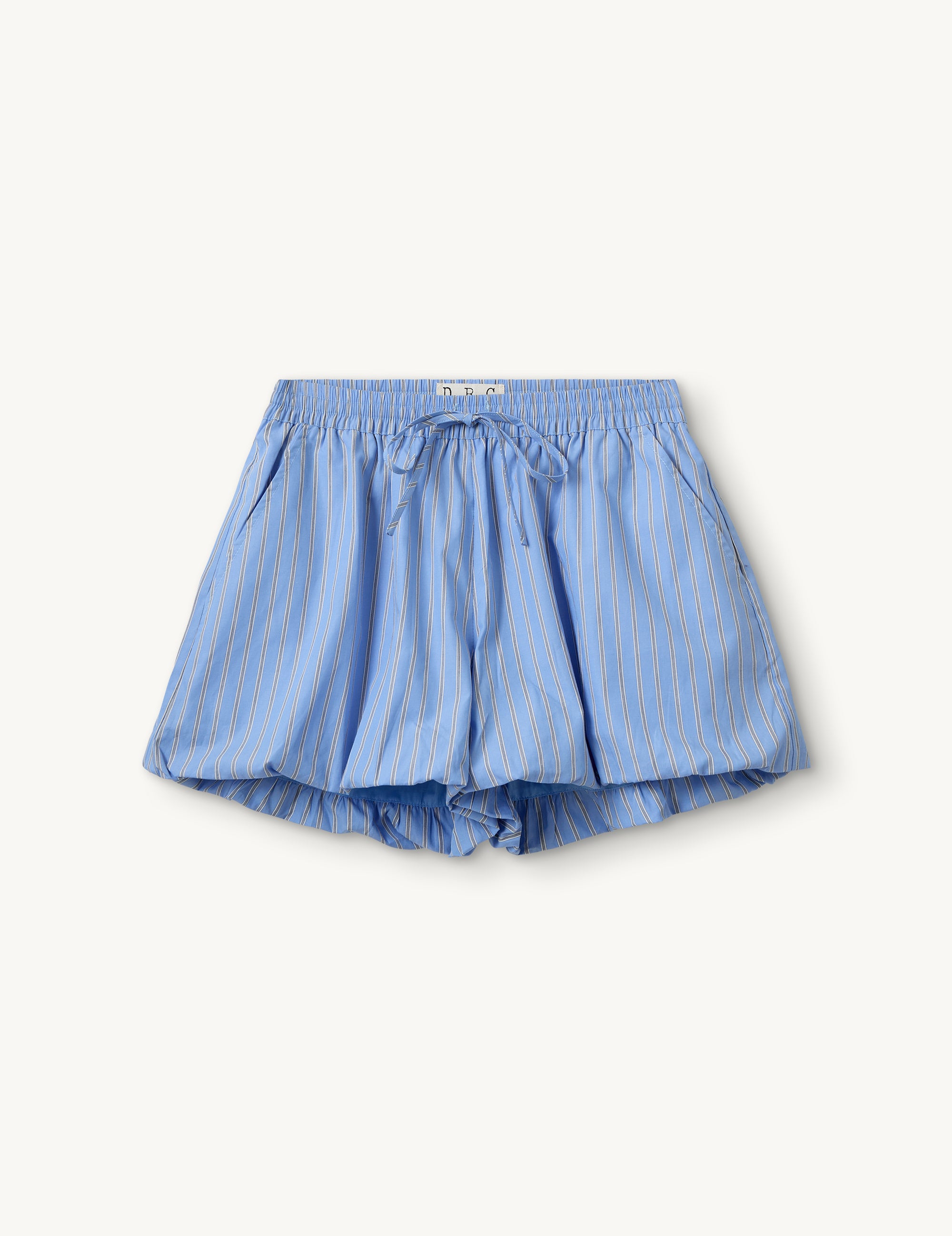 Mattia Balloon Shorts Blue/grey stripe