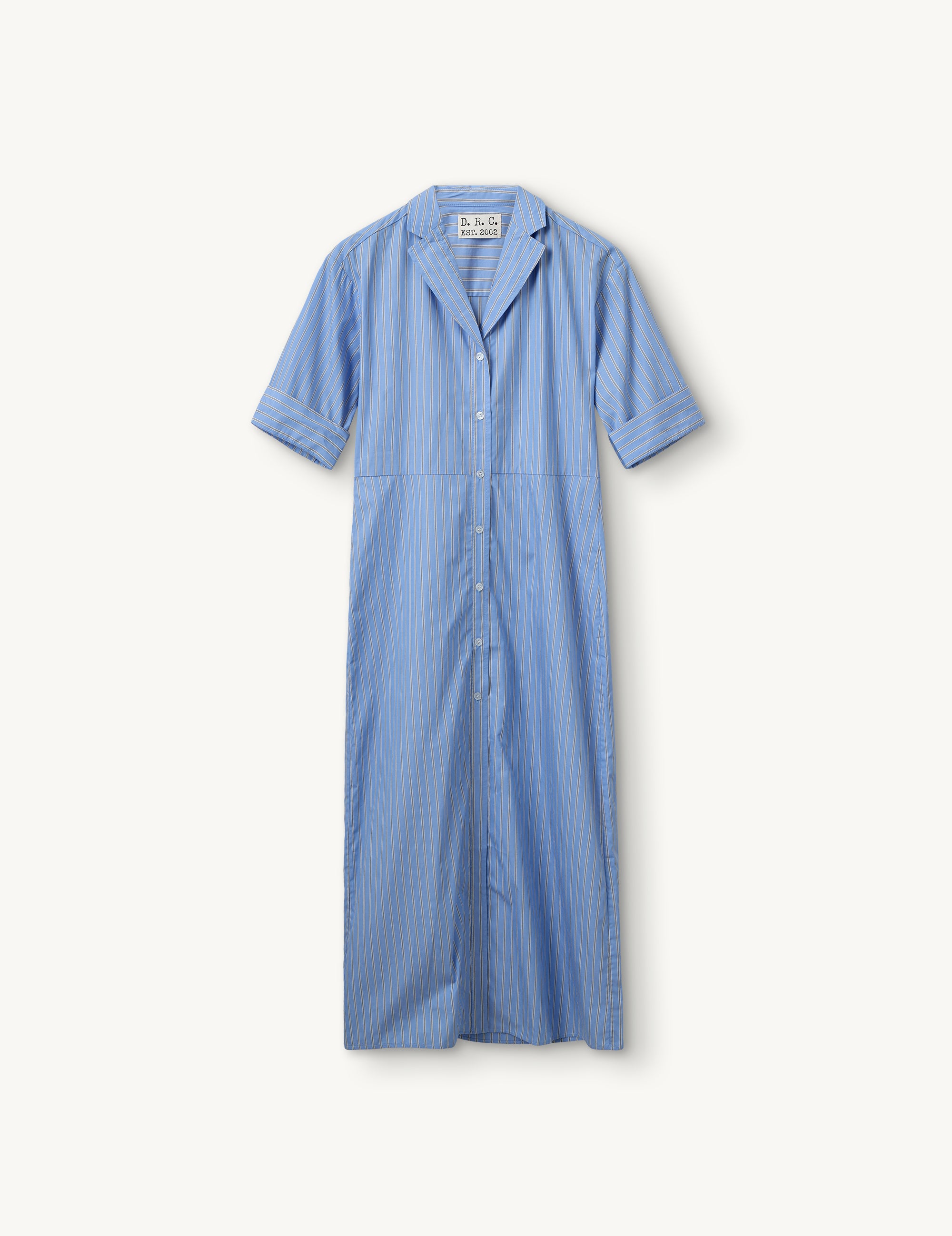 Mattia Shirt Dress Blue/grey stripe