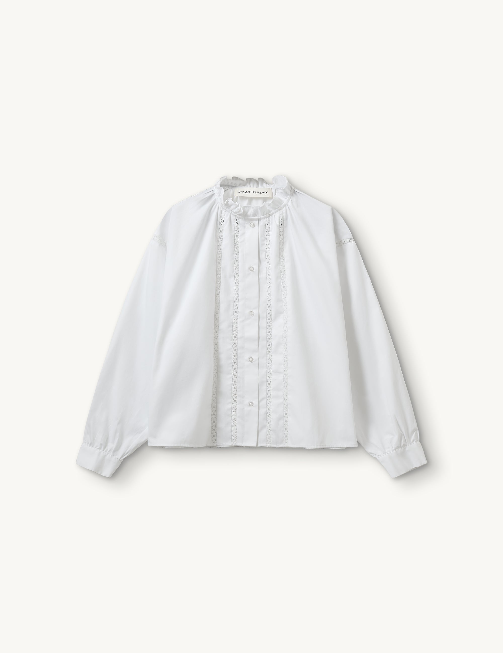 Claire Lace Shirt White