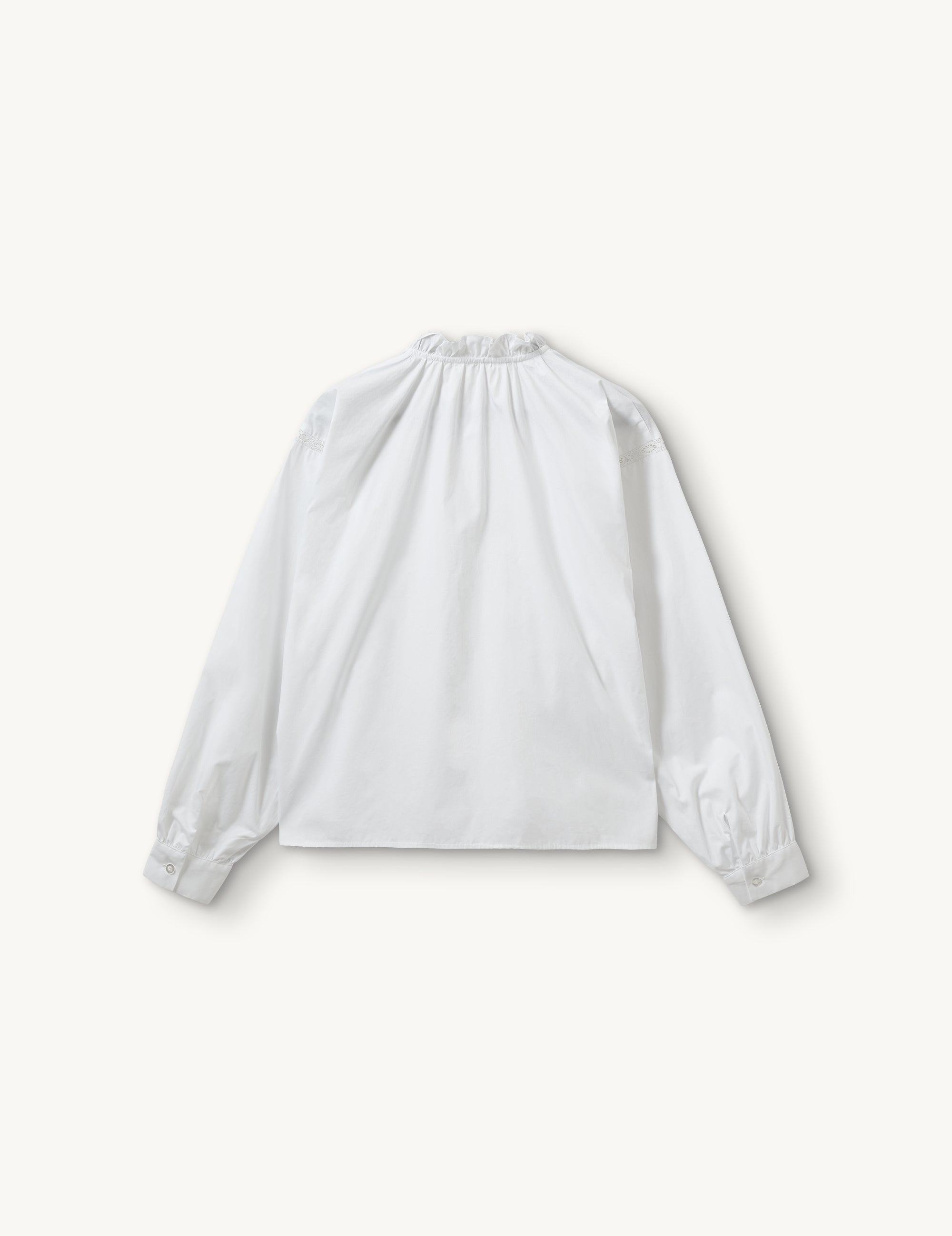 Claire Lace Shirt White