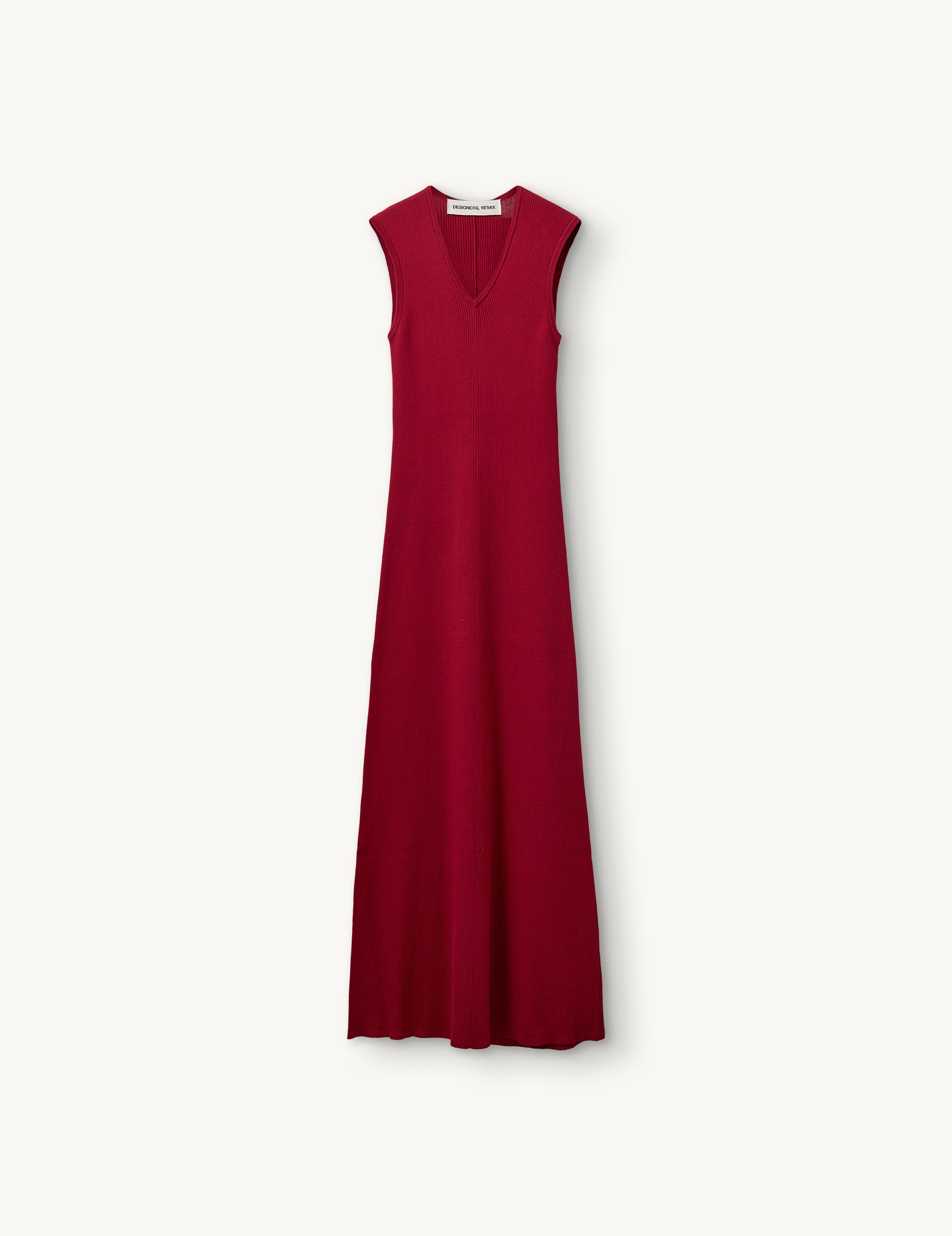 Taliana Rib Gown Red