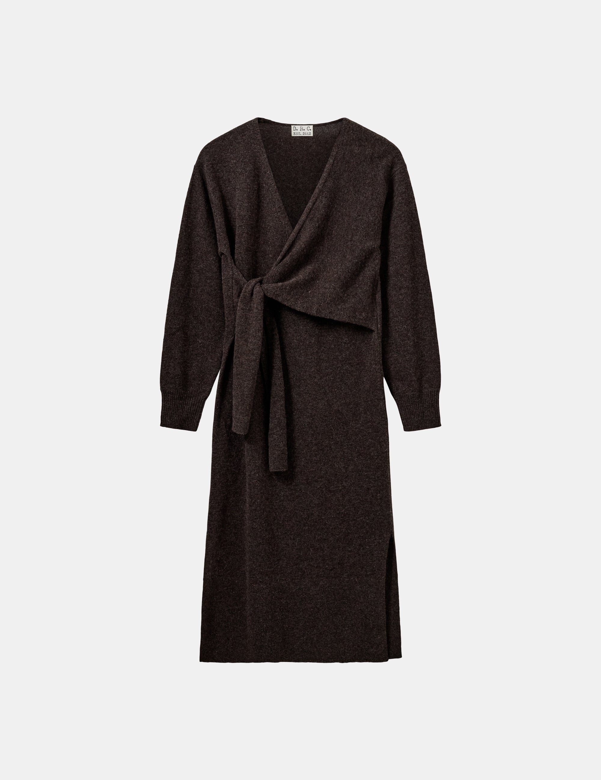 Carmen Wrap Dress Espresso