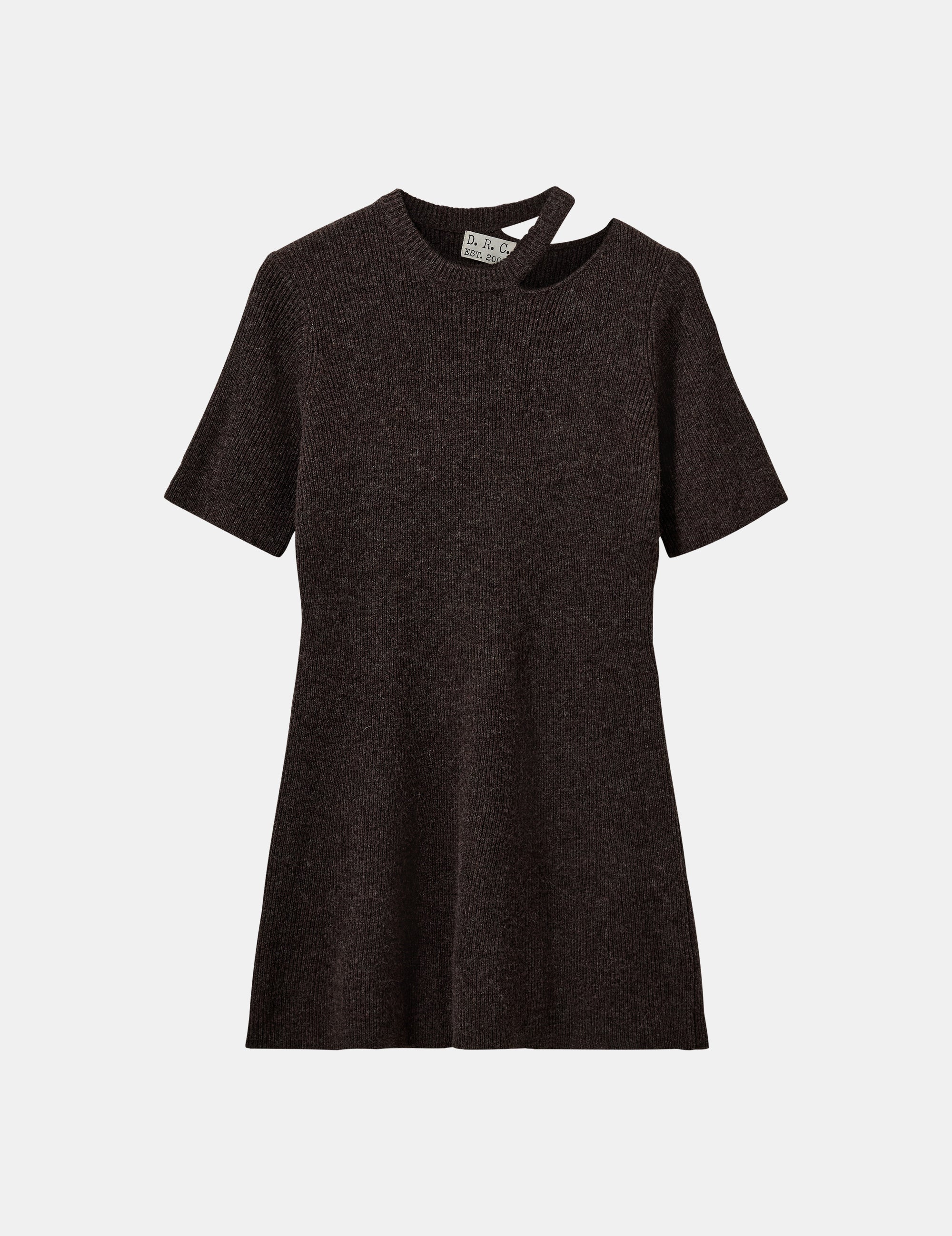 Carmen Cut Dress Espresso