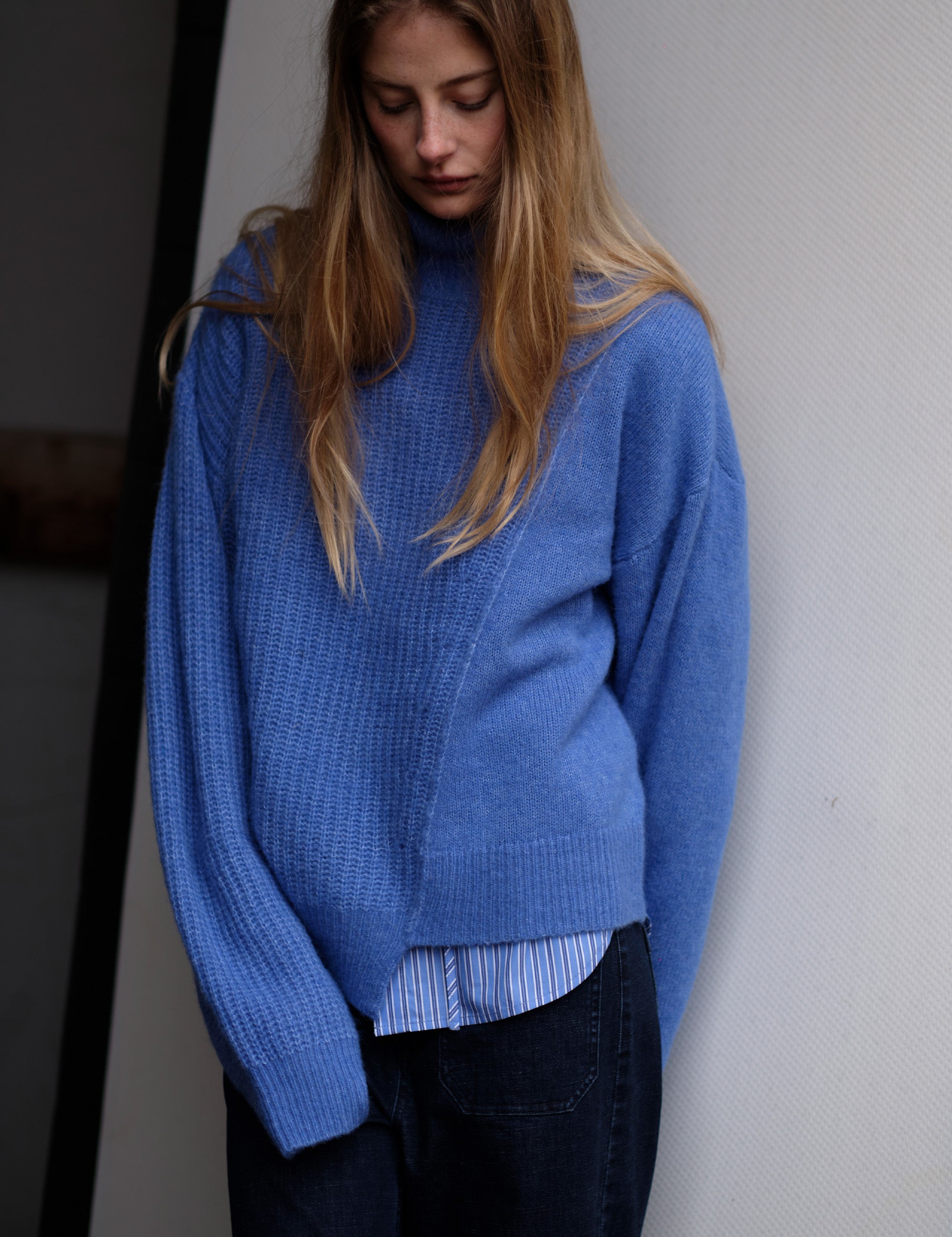 Verona Stitch Sweater Blue