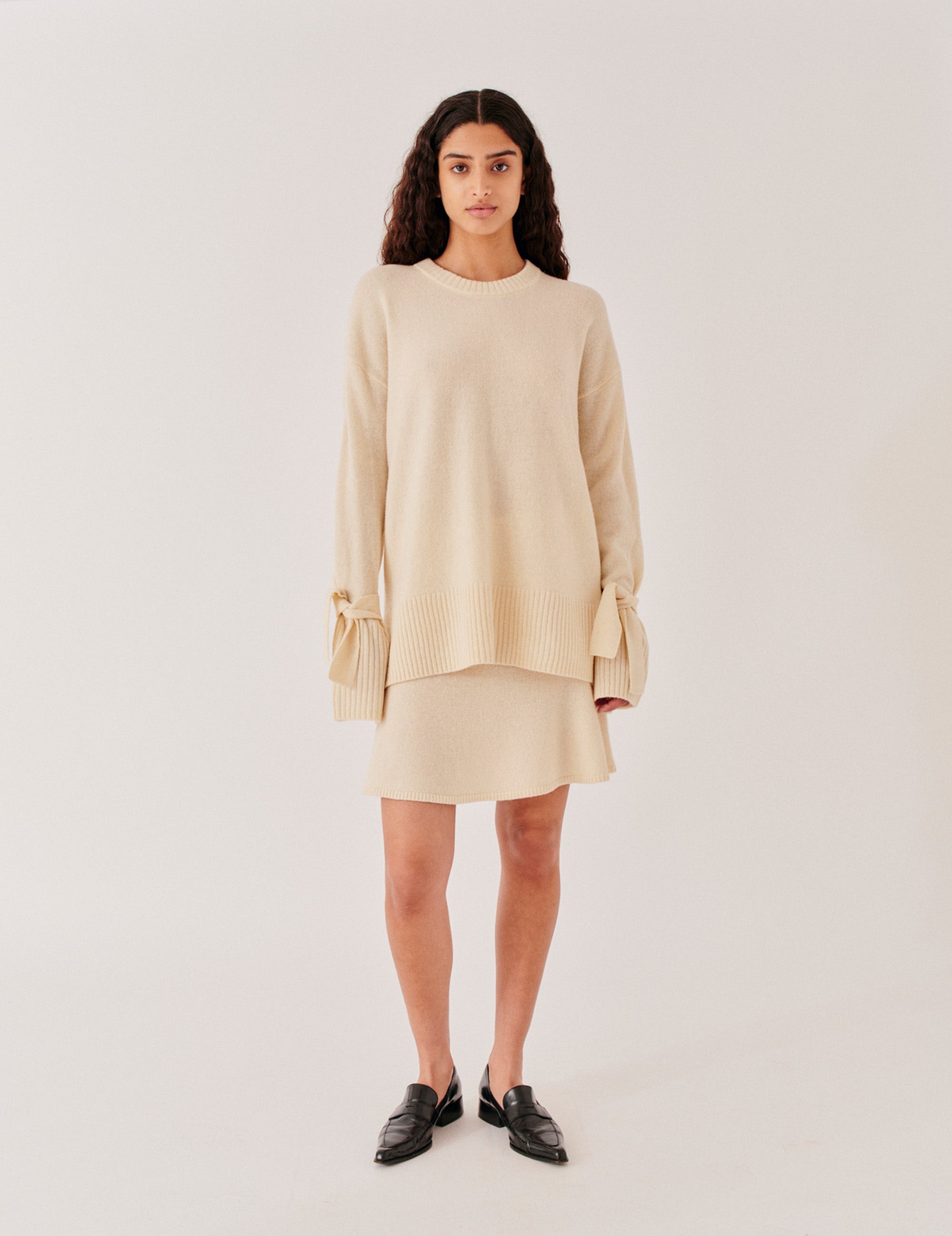 Carmen Sleeve Knit Cream