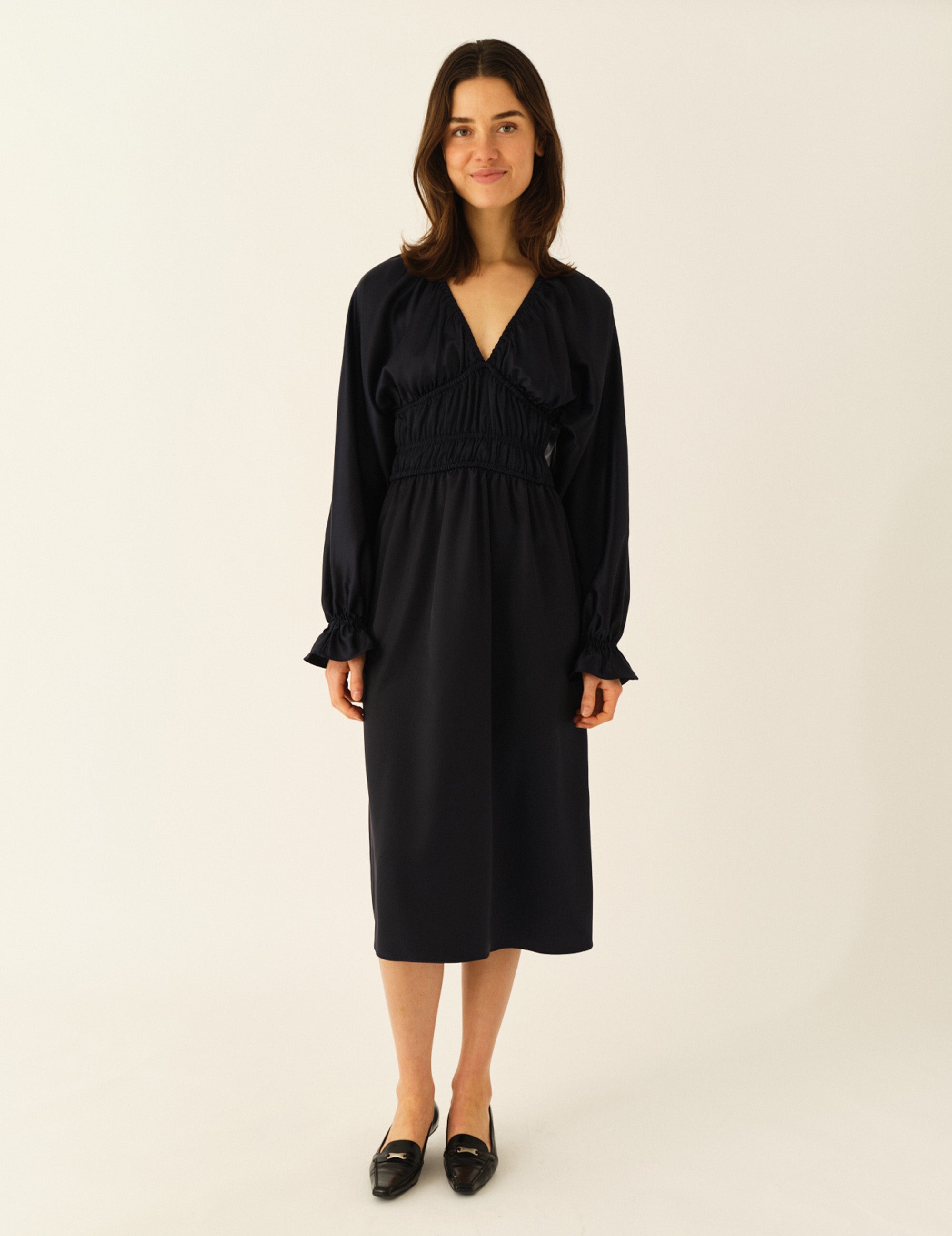 Sandy Sleeve Dress Navy