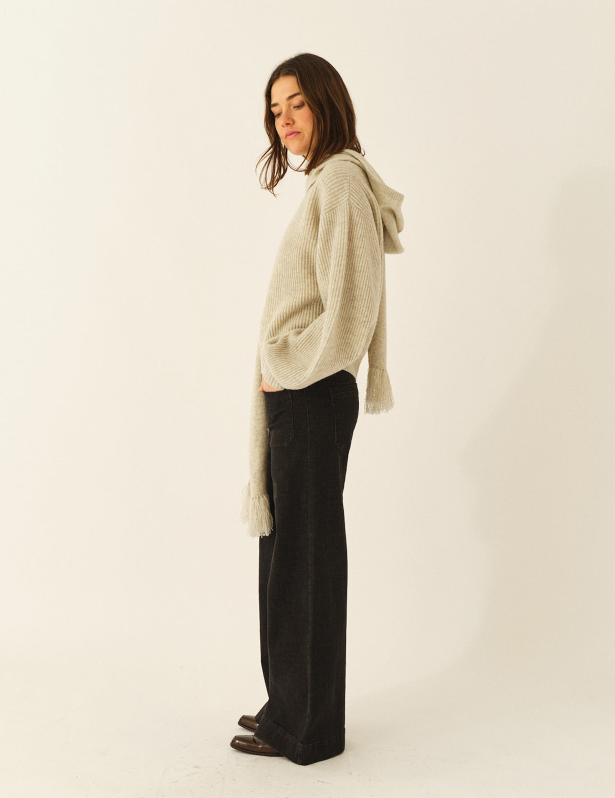 Daze Balloon Sweater Oatmeal
