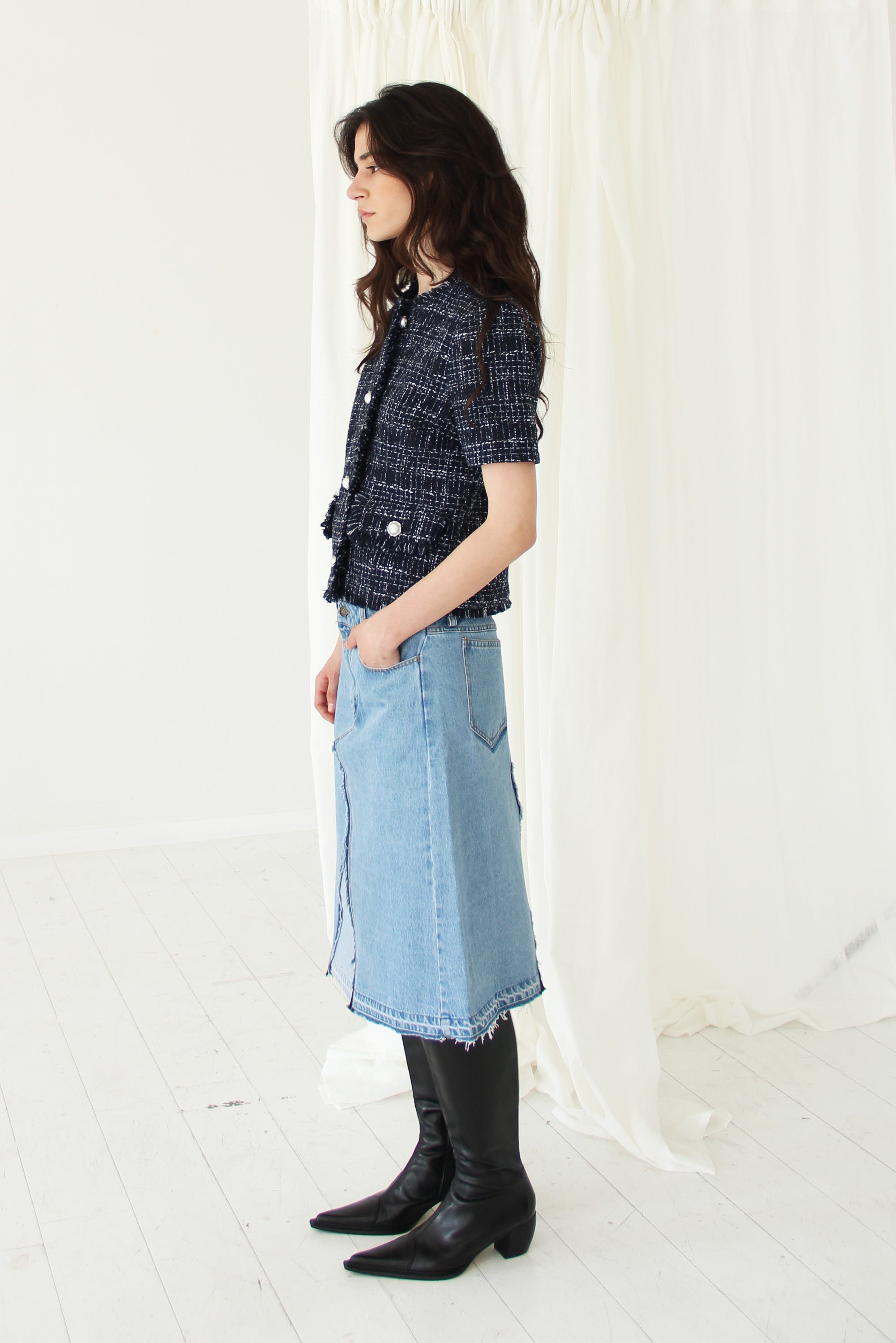 Adeline Summer Jacket Navy Melange