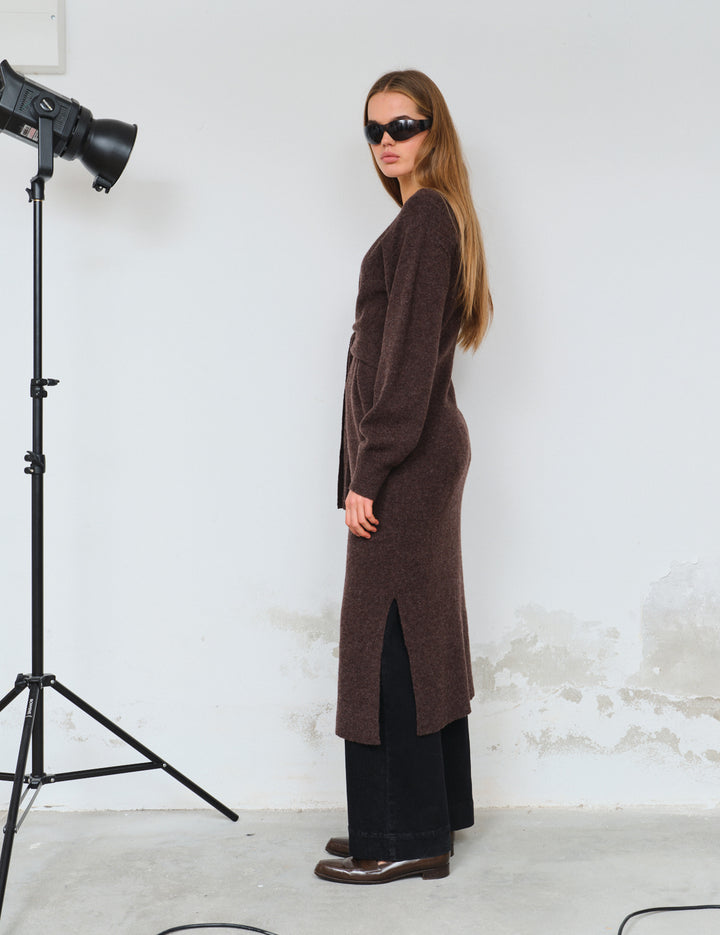 Carmen Wrap Dress Espresso XS / Espresso