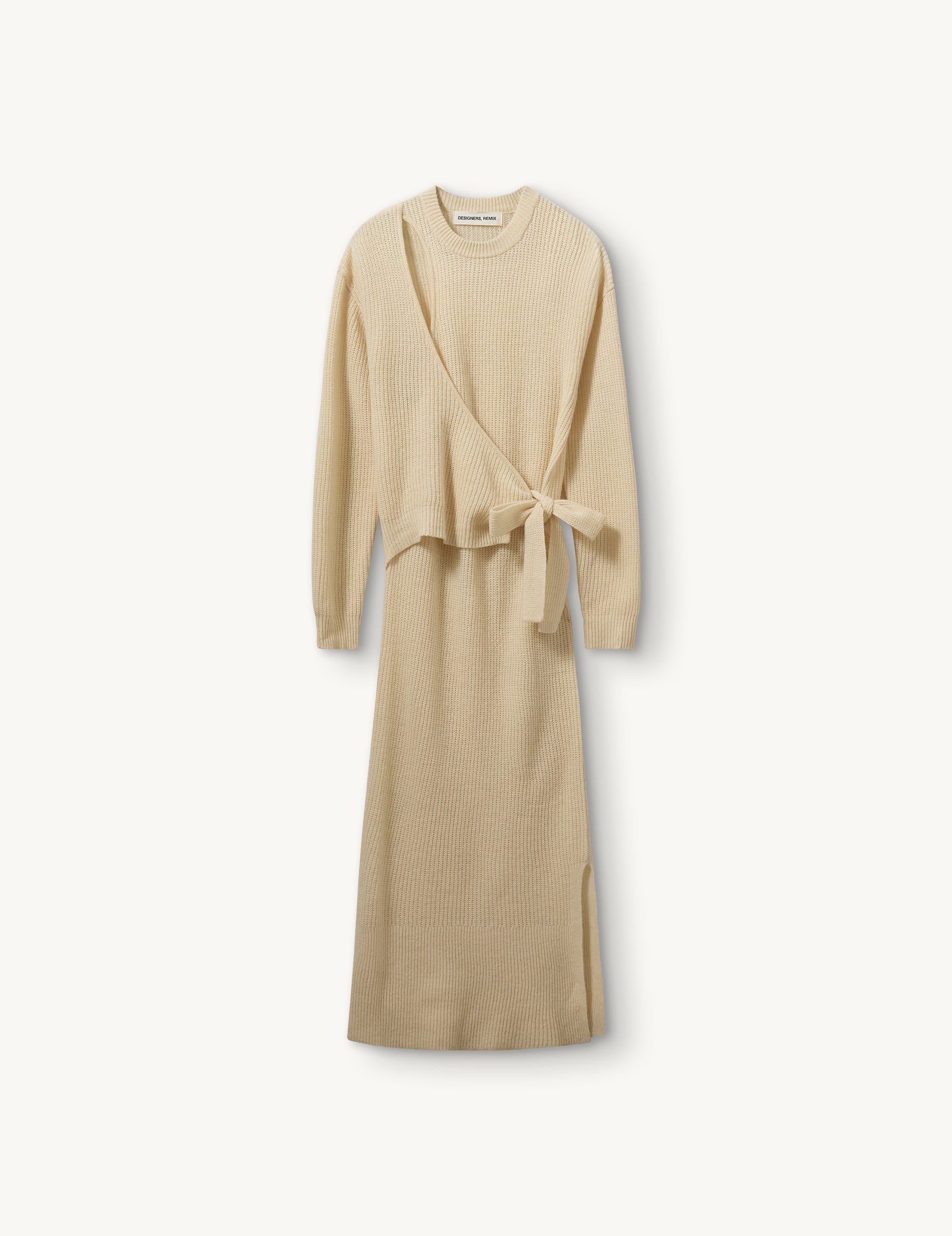 Carmen Tie Dress Cream