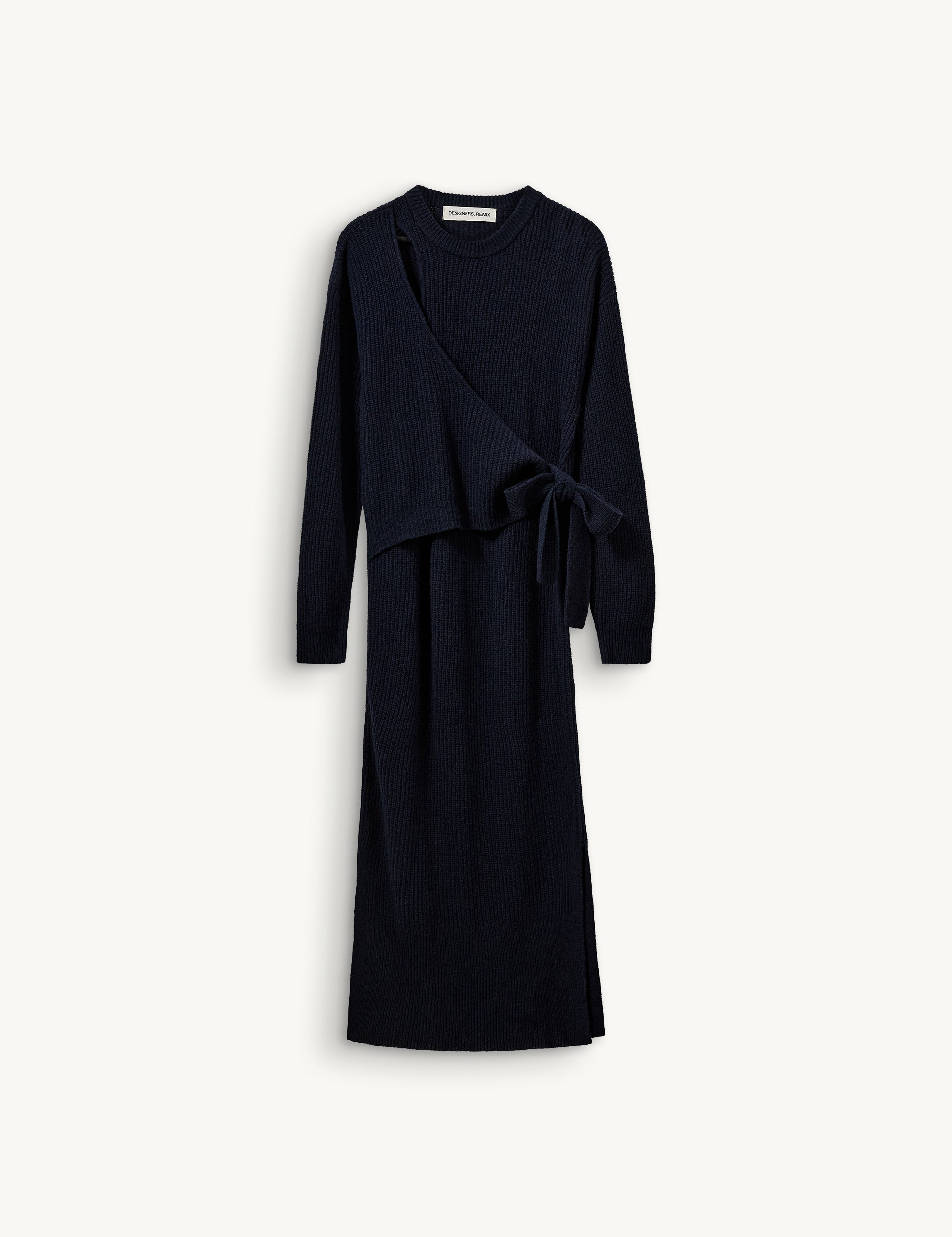 Carmen Tie Dress Midnight Blue