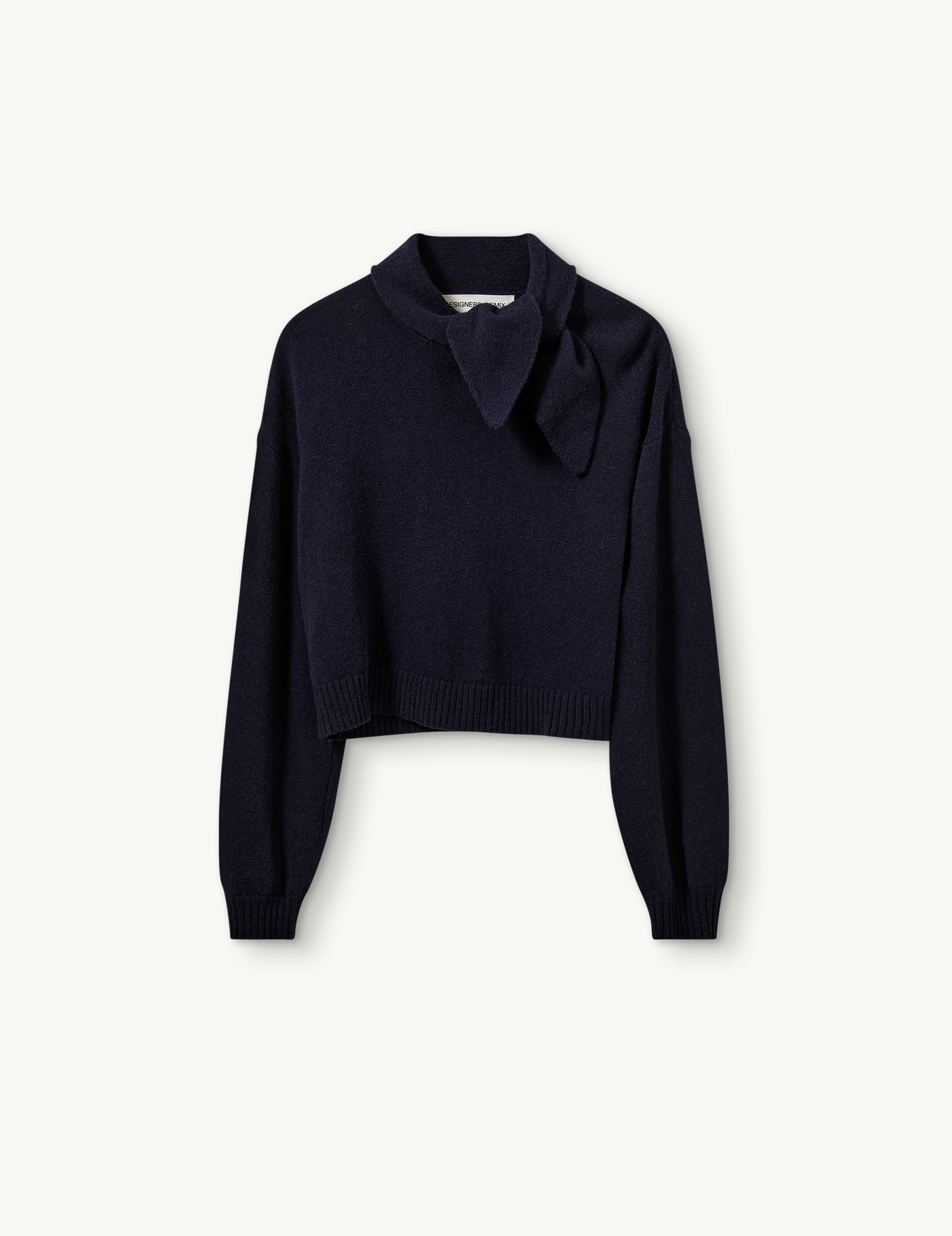 Carmen Scarf Sweater Midnight Blue