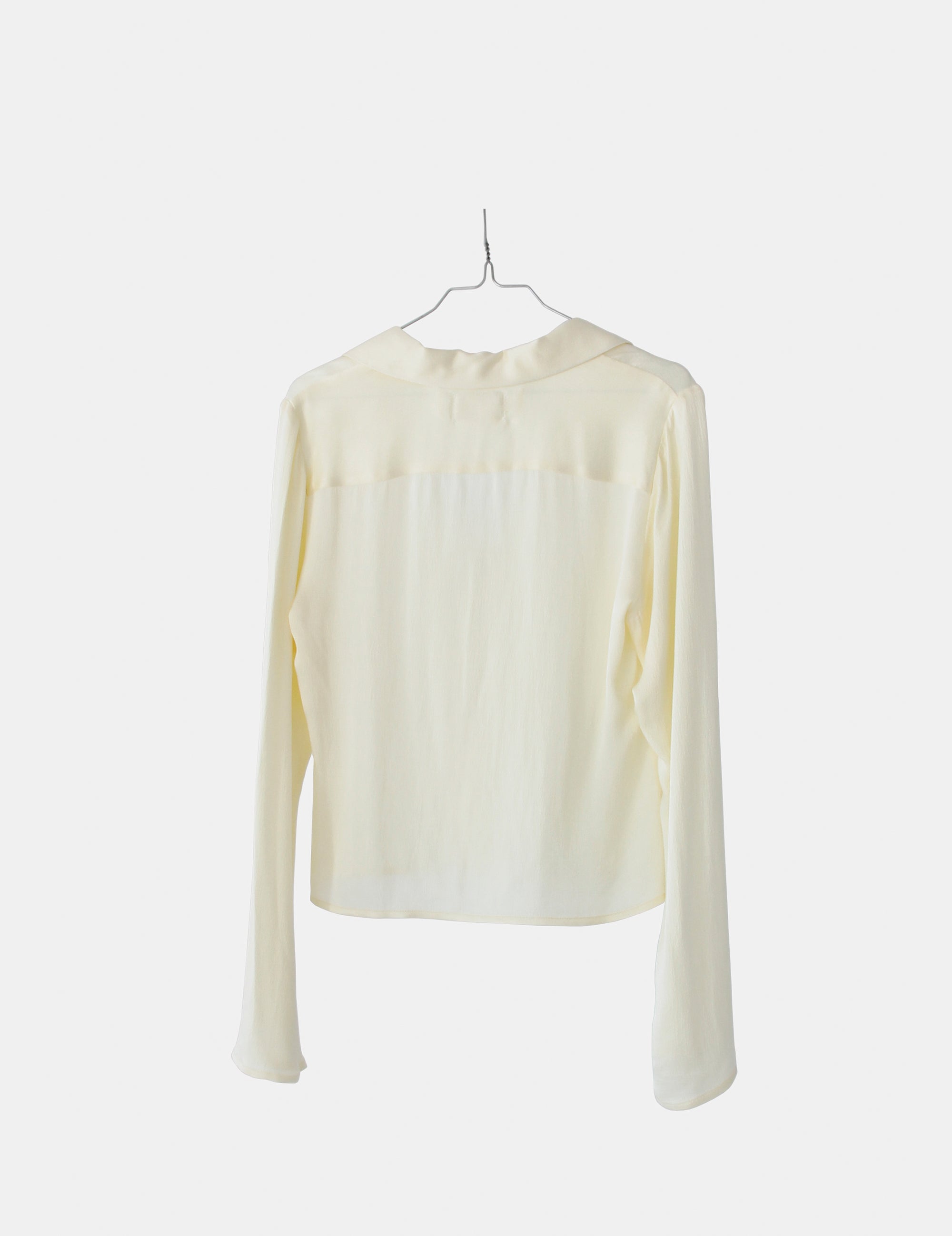 Lucille Tie Blouse Ivory 34 / Ivory