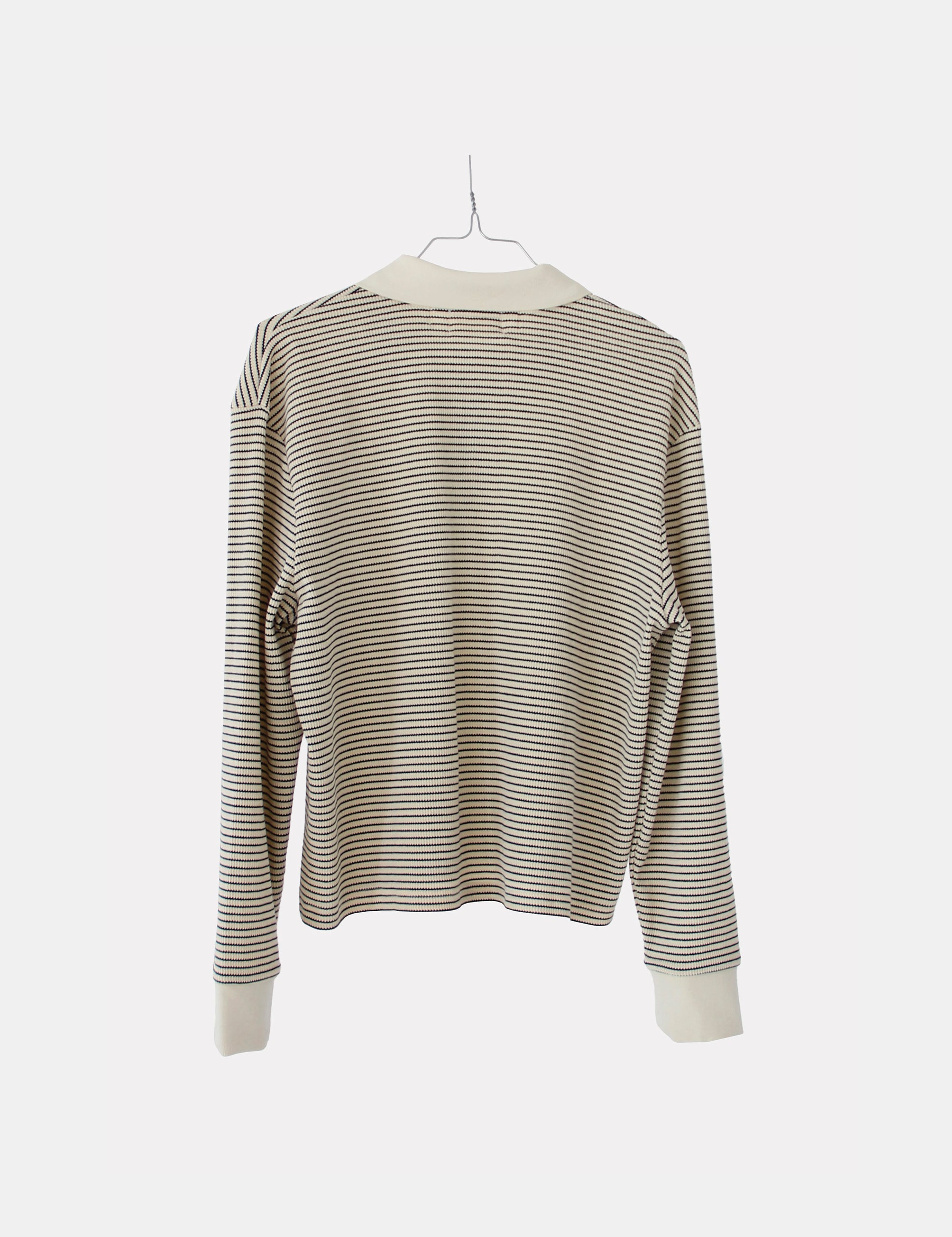 Sacha Breton Polo Cream Black Stripes XS / Cream Black Stripes