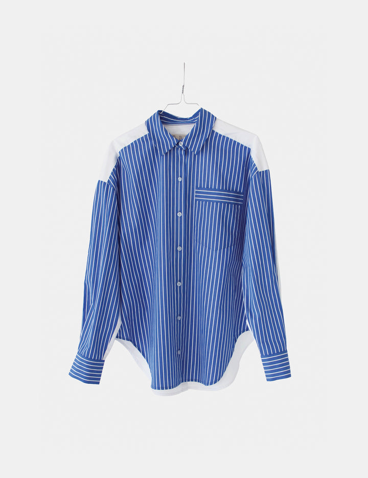 Arthur Oversized Shirt Blue Stripes Mix 34 / Blue White Stripes Mix