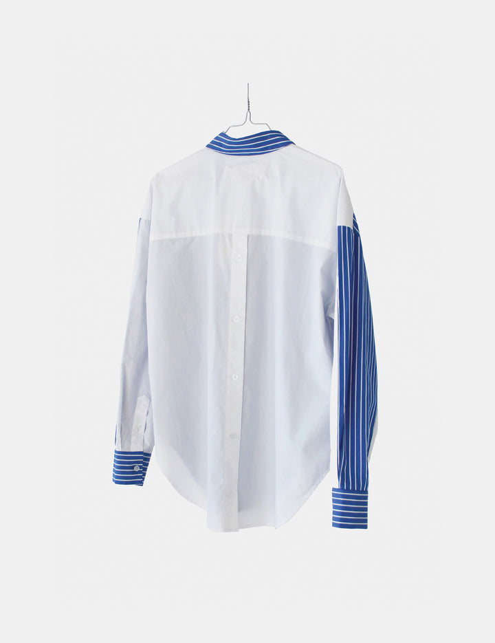 Arthur Oversized Shirt Blue Stripes Mix 34 / Blue White Stripes Mix