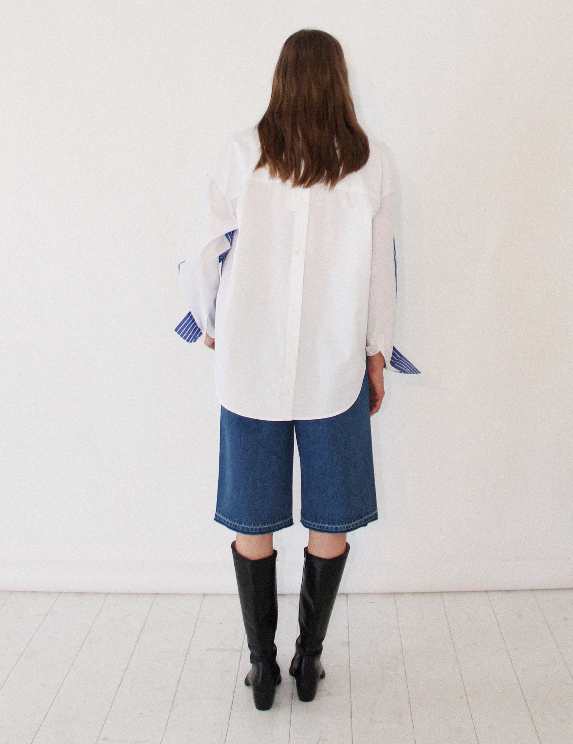Arthur Oversized Shirt Blue Stripes Mix 34 / Blue White Stripes Mix