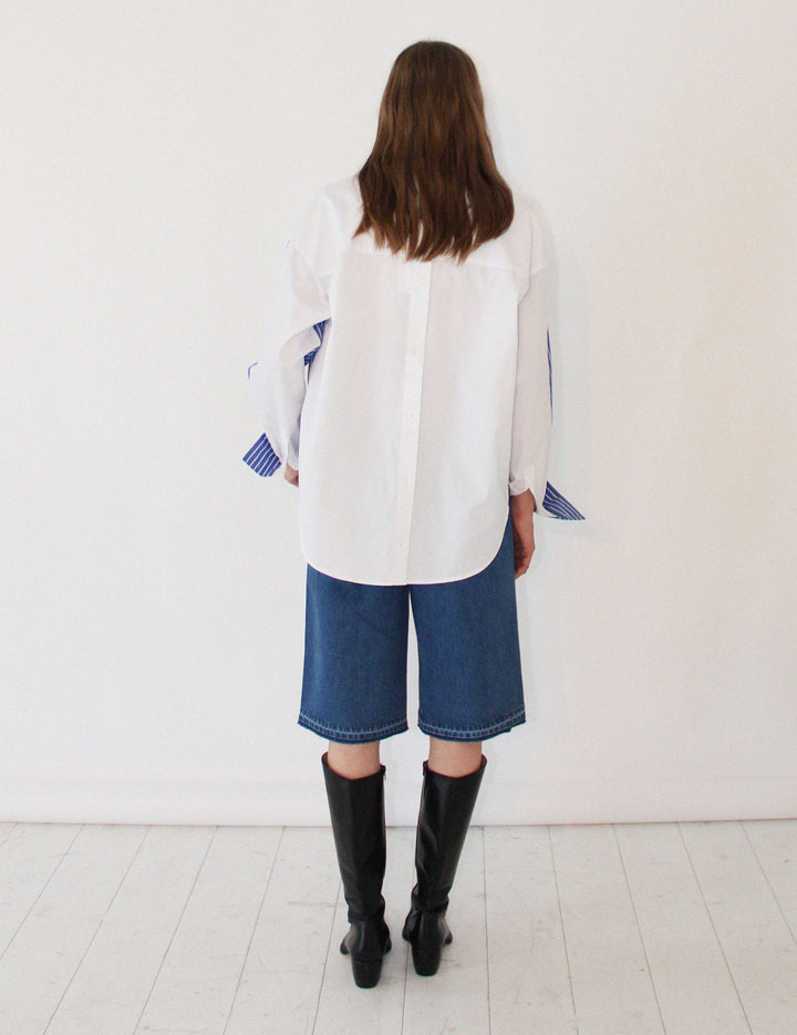 Arthur Oversized Shirt Blue Stripes Mix 34 / Blue White Stripes Mix