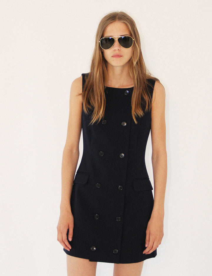 Scott Shift Dress Dark Blue 34 / Dark Blue