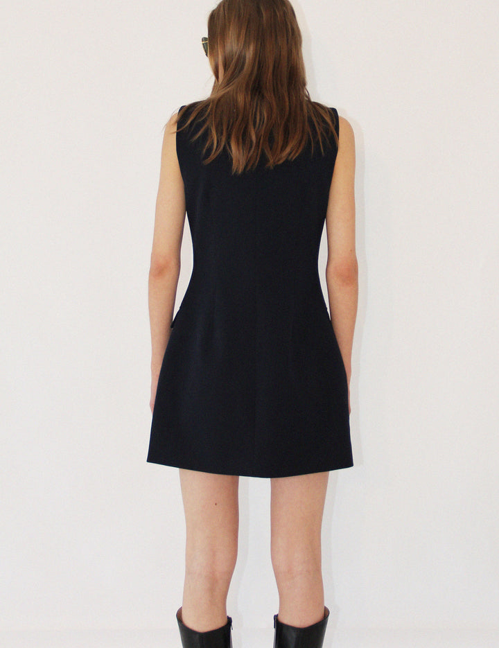 Scott Shift Dress Dark Blue 34 / Dark Blue