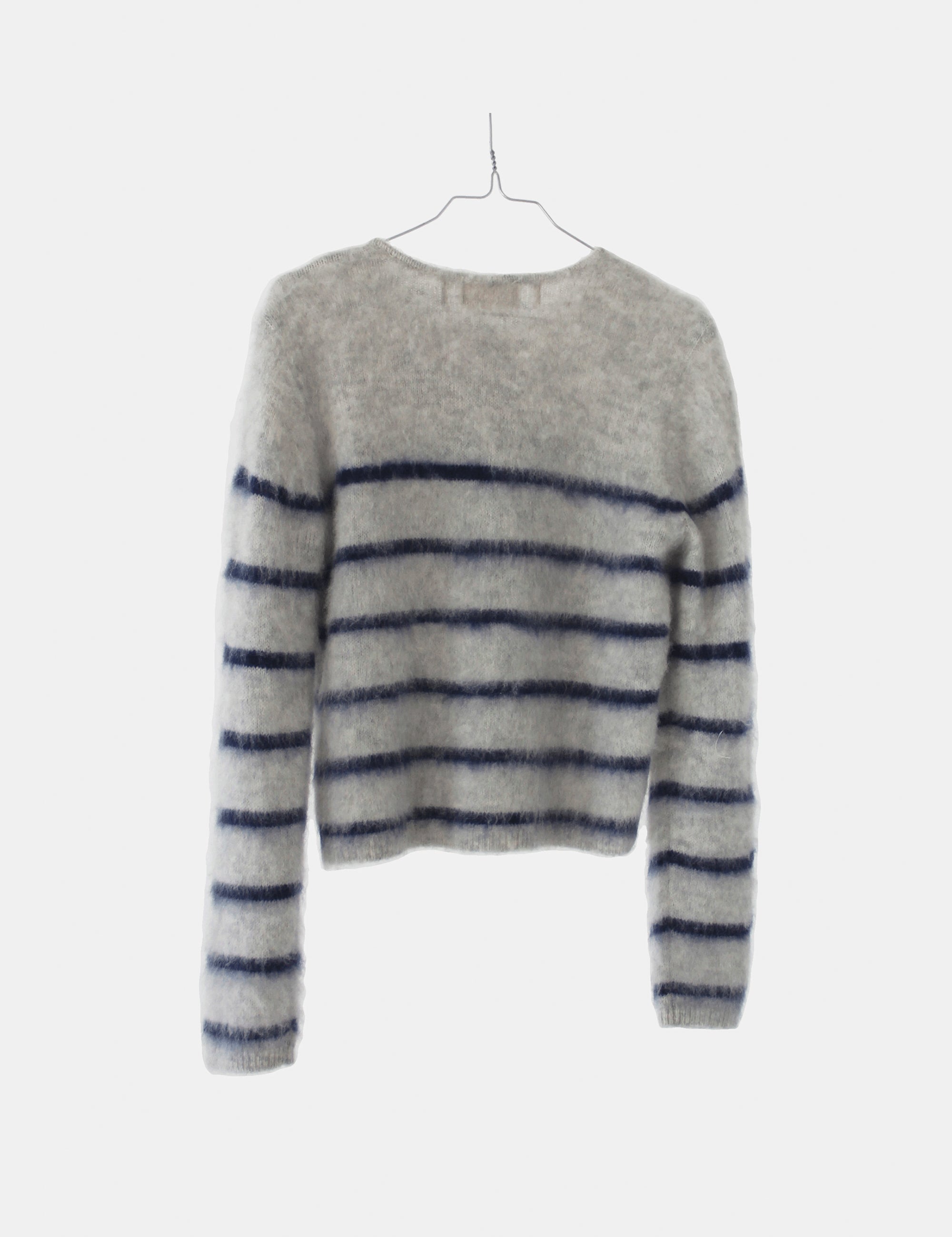 Verona Brushed Jacket Grey Navy Stripes XS / Grey Navy Stripes