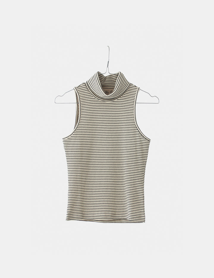 Sacha Breton Top Cream Black Stripes XS / Cream Black Stripes