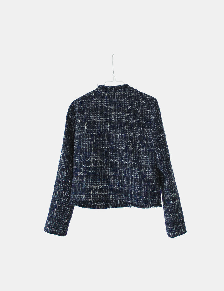 Adeline Jacket Navy Melange 34 / Navy Melange Check