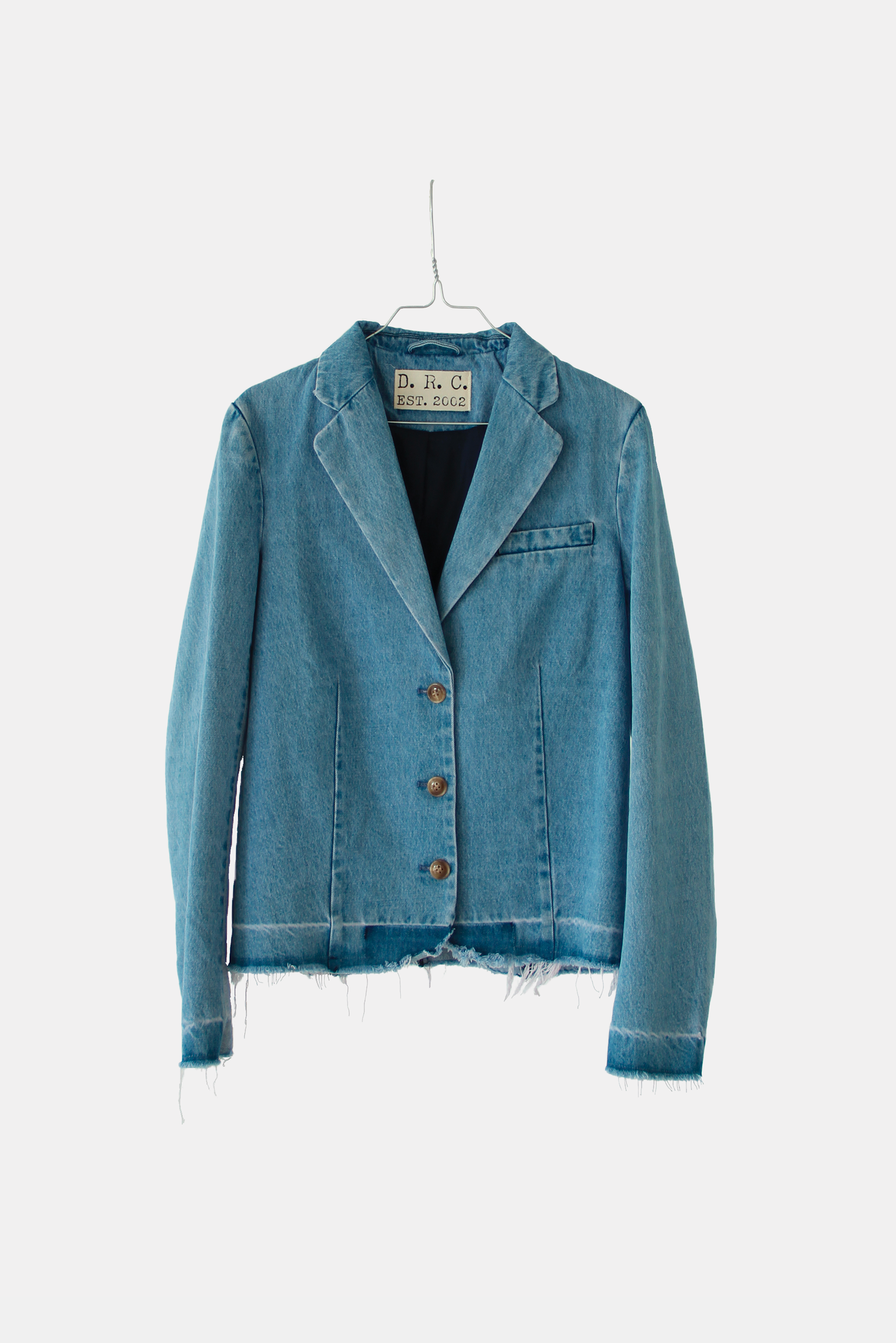 Miles Contrast Blazer Medium Denim