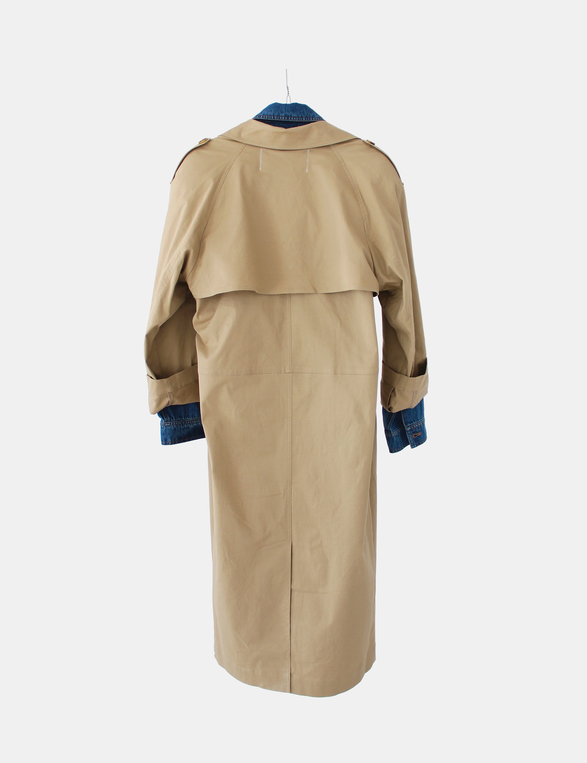 Dylan Mix Trench Sand Blue Denim 34 / Sand Blue Denim
