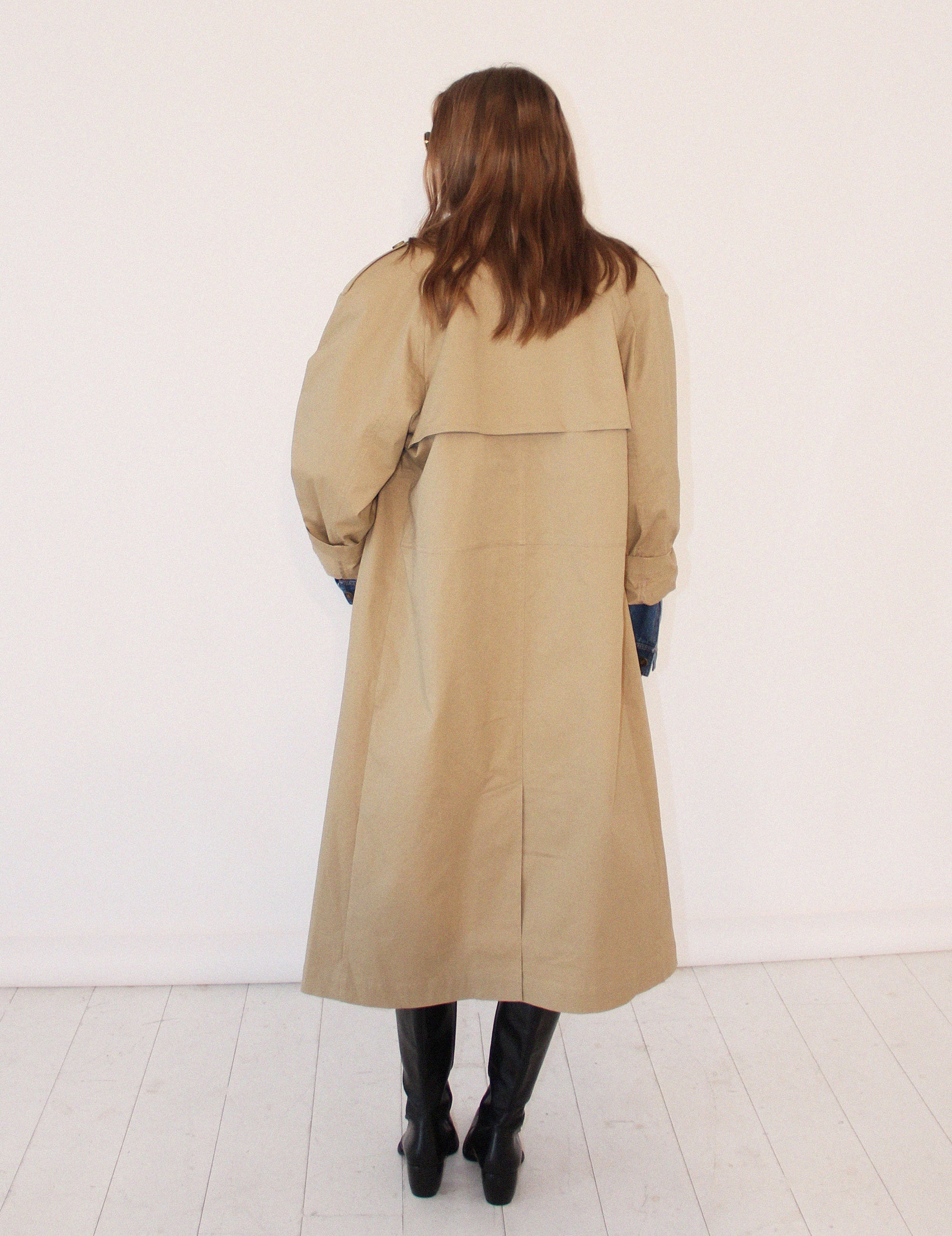 Dylan Mix Trench Sand Blue Denim 34 / Sand Blue Denim