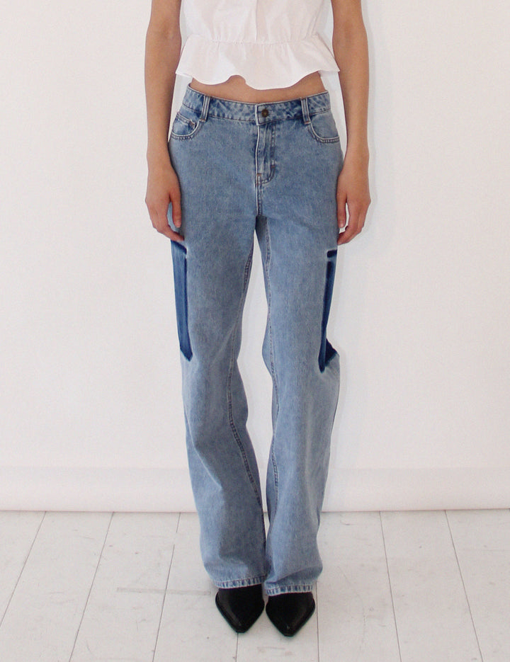 Miles Contrast Jeans Light Denim 26 / Light Denim