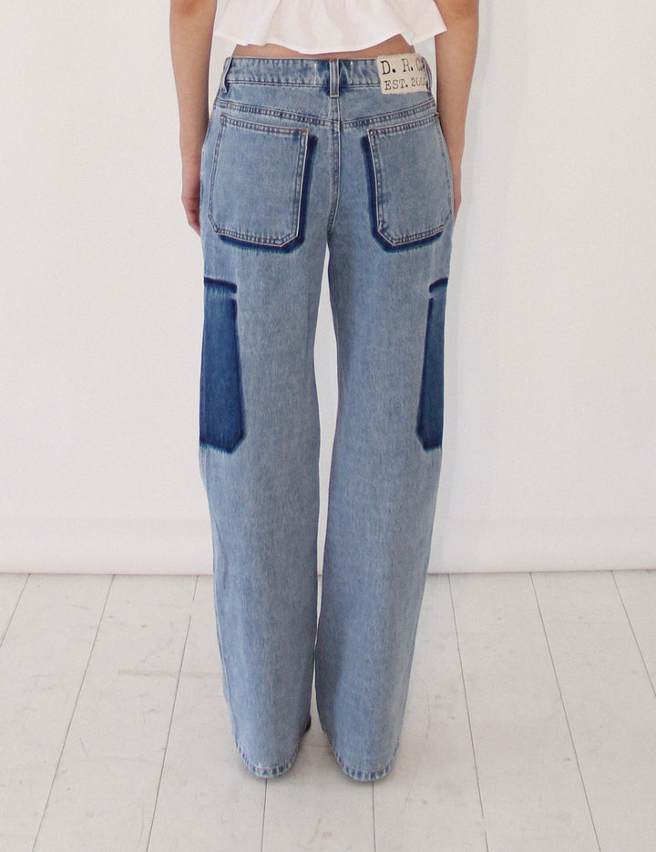 Miles Contrast Jeans Light Denim 26 / Light Denim