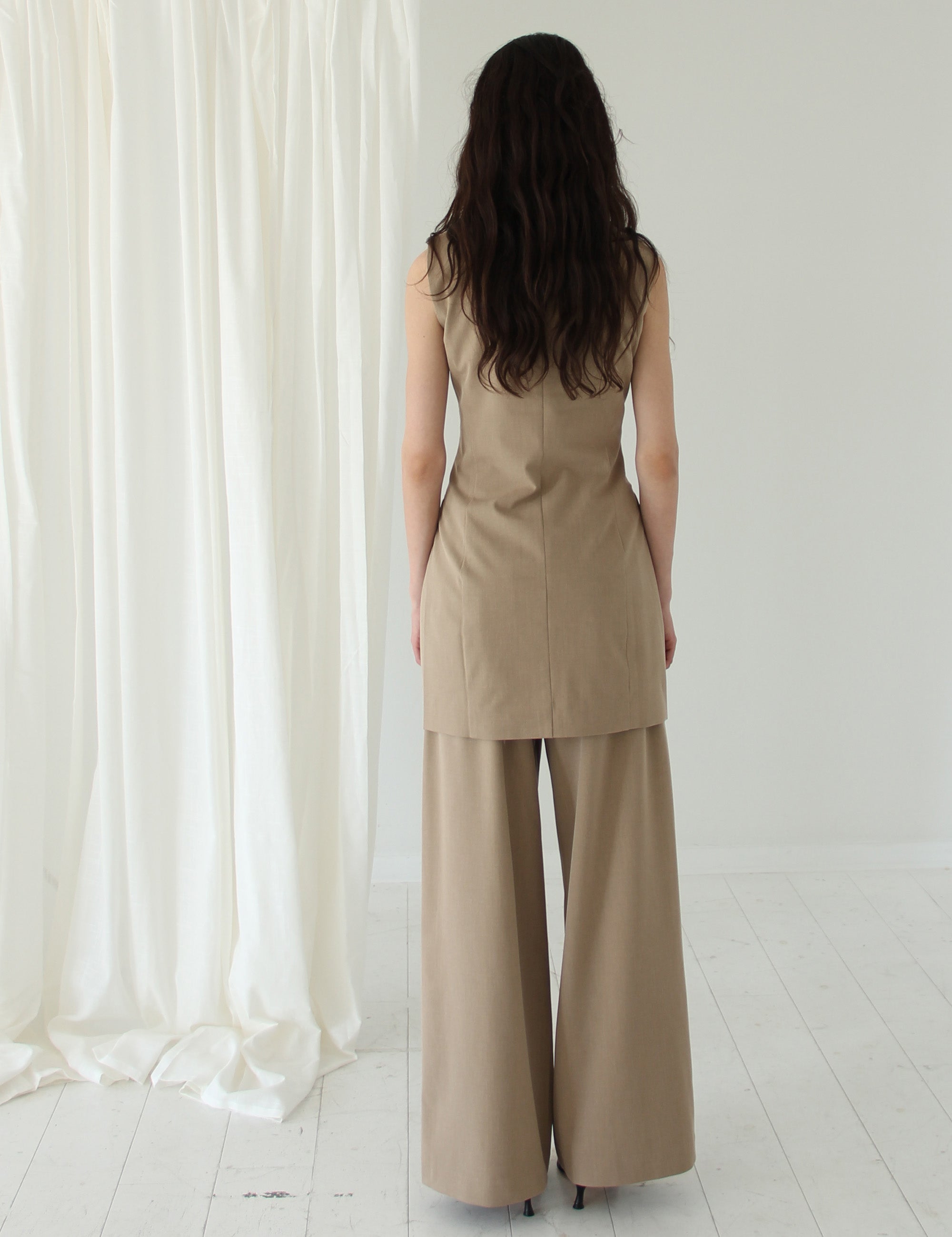 Scott Blazer Vest Dress Sand 34 / Sand
