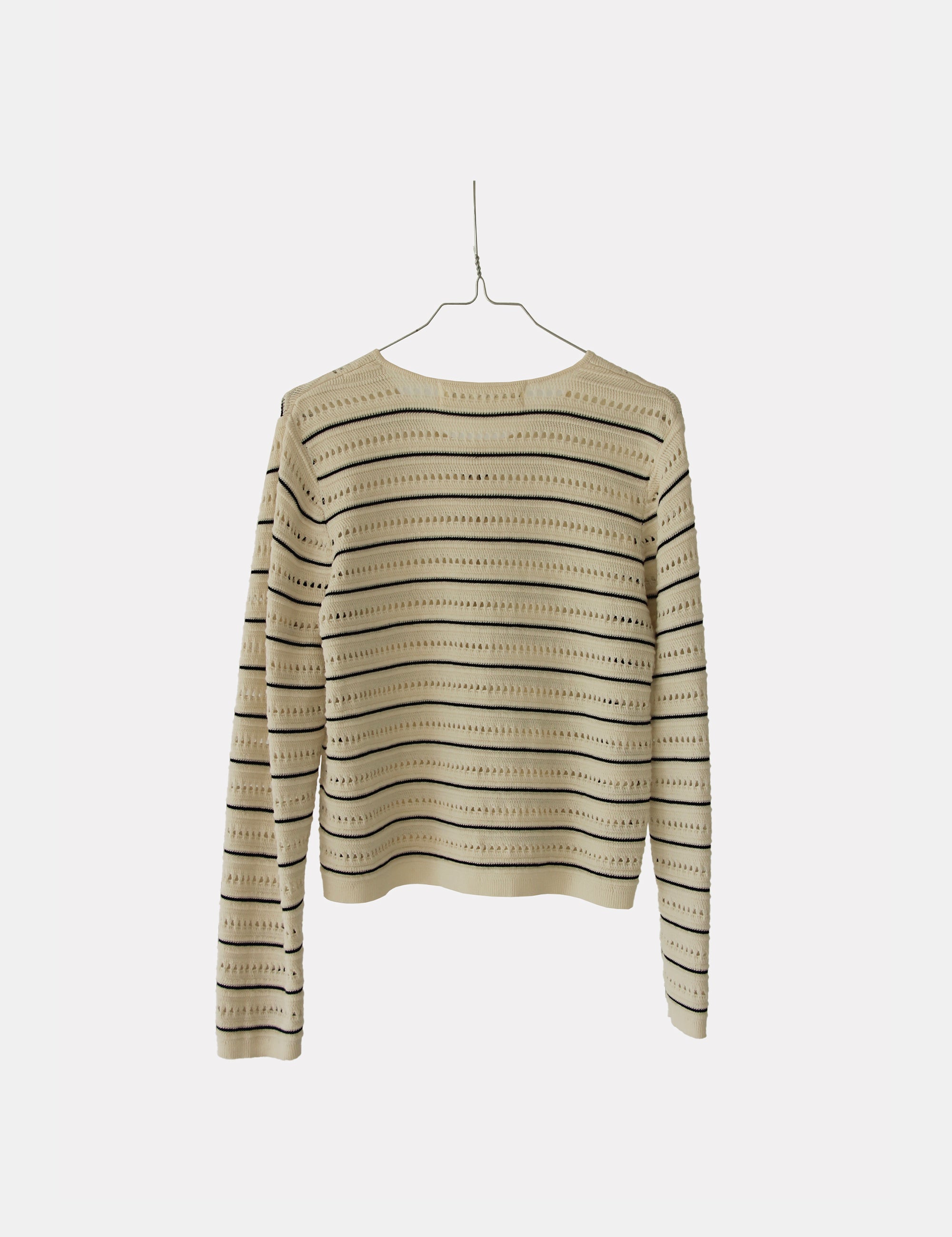 Taliana Stripe Cardi Cream Black Stripes XS / Cream Black Stripes