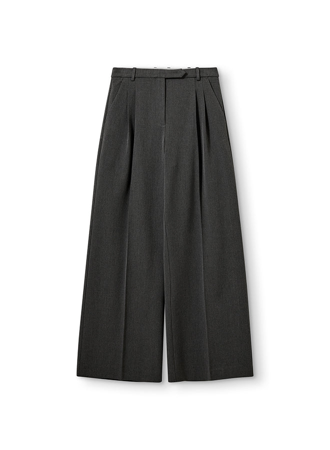 Scott Wide Pants Grey Melange