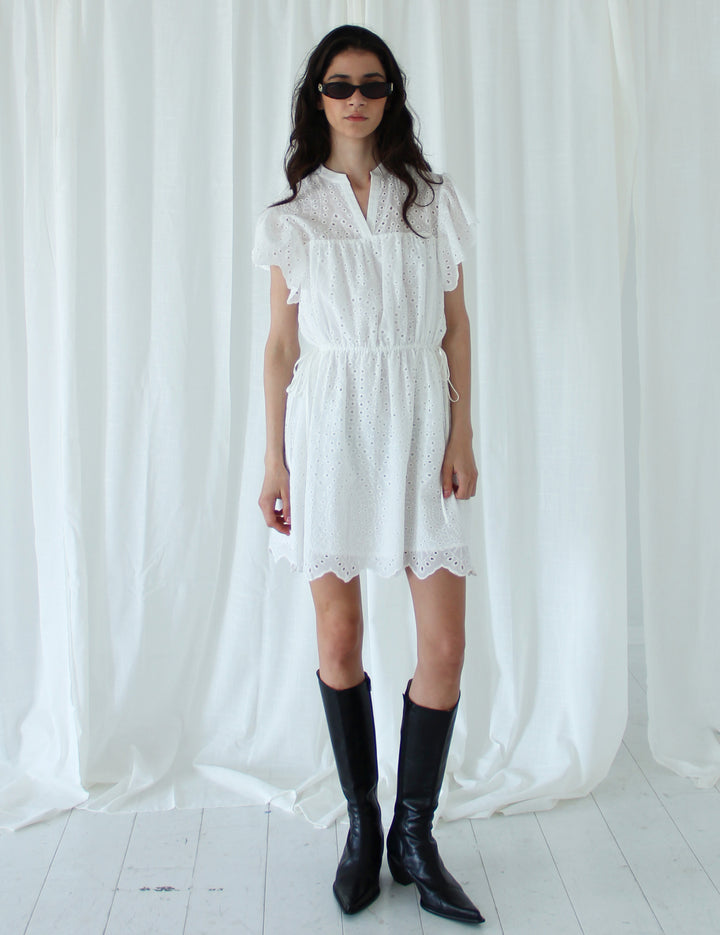 Luna Short Dress Cream 34 / Cream