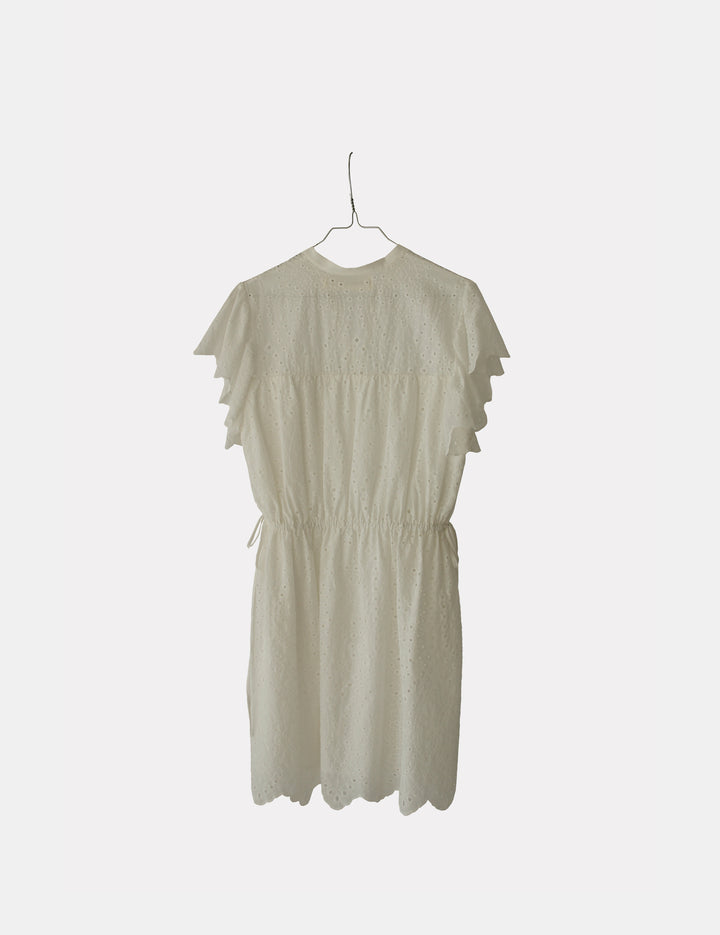 Luna Short Dress Cream 34 / Cream