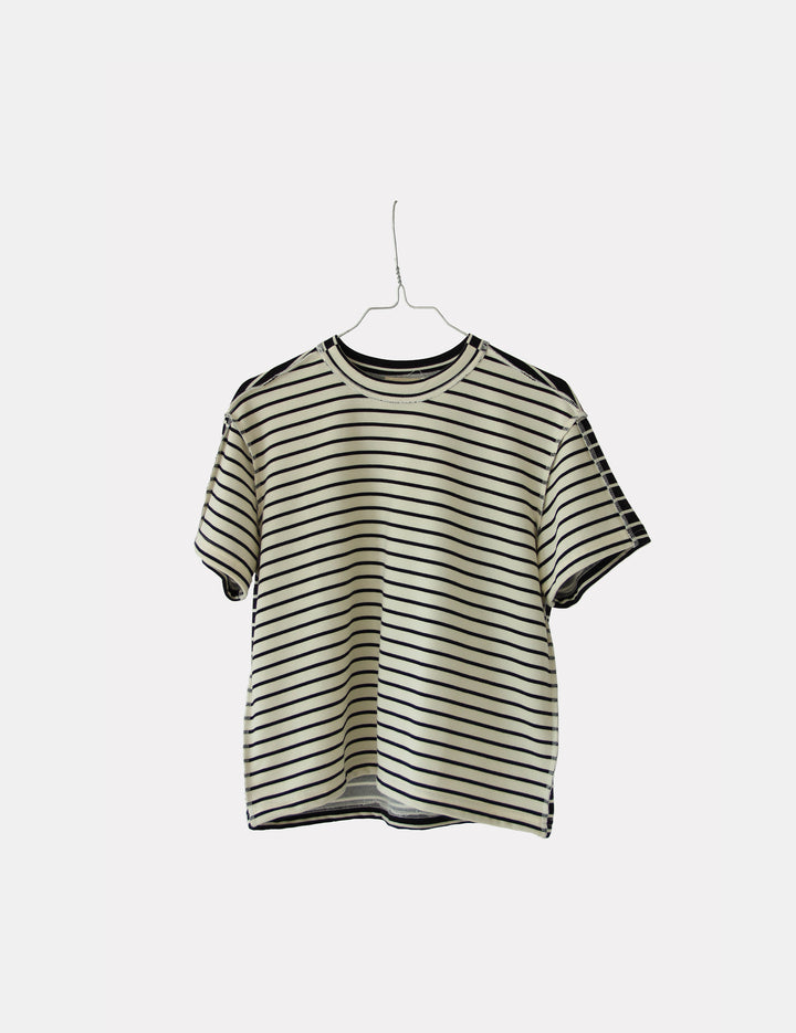 Lottie Tee Stripes Mix XS / Cream Black Stripes Mix