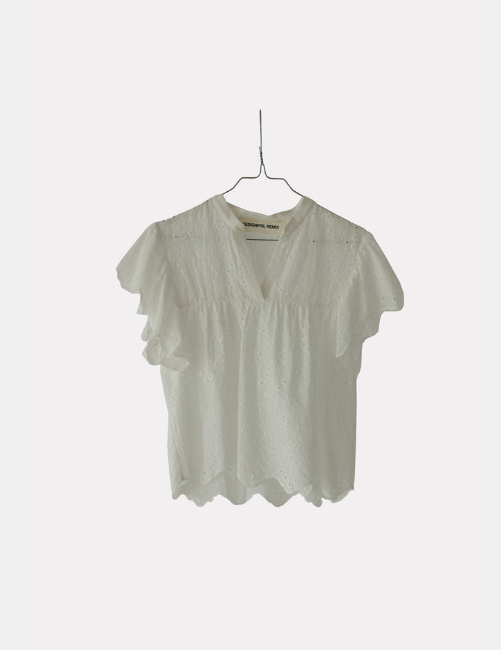 Luna Blouse Cream 34 / Cream
