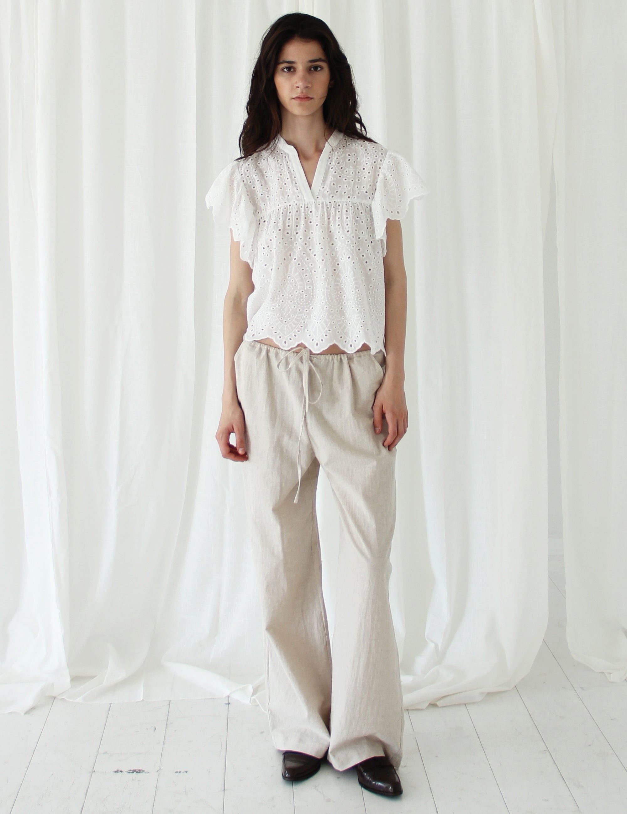Luna Blouse Cream 34 / Cream
