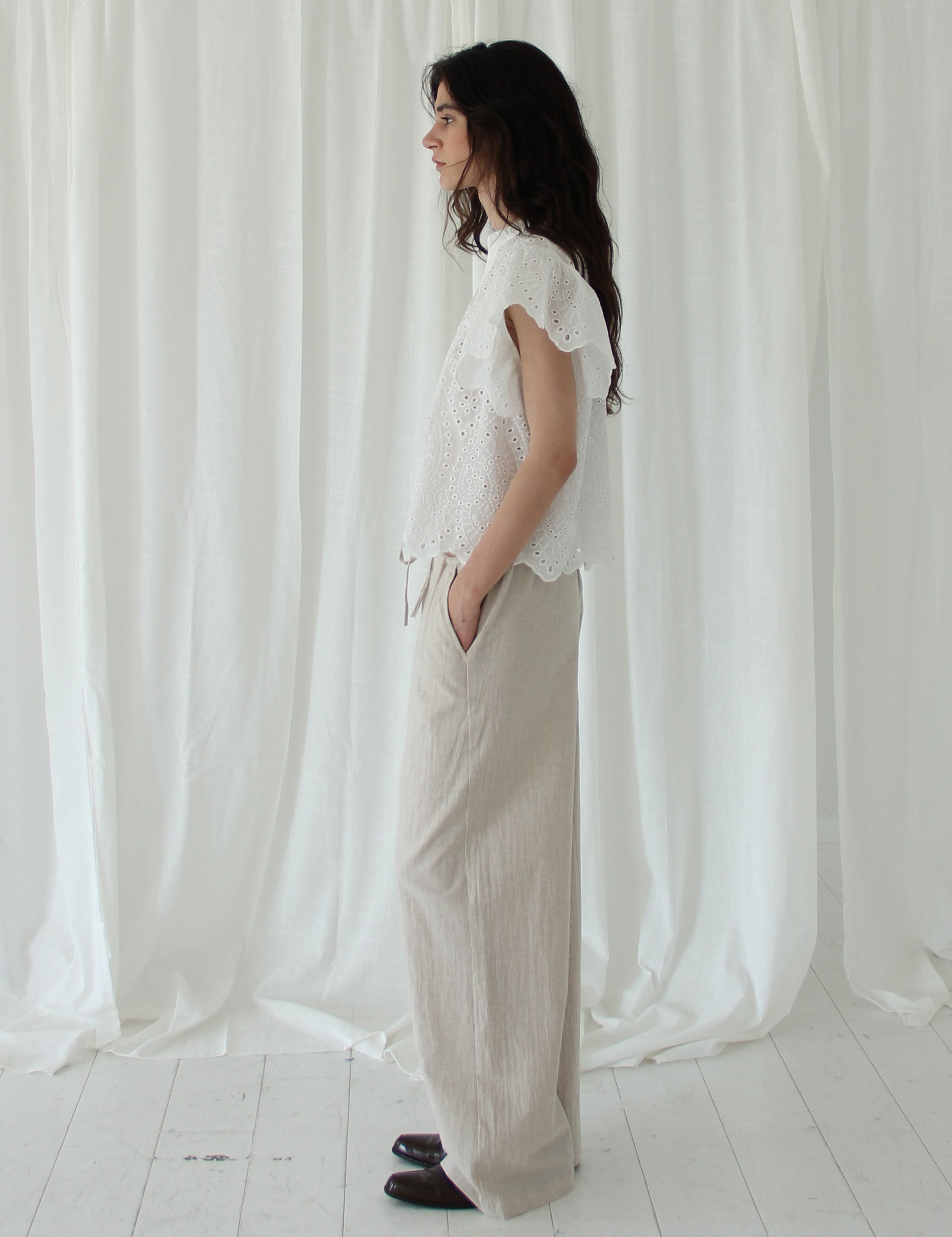 Luna Blouse Cream 34 / Cream