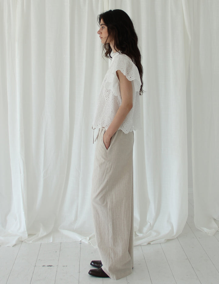 Luna Blouse Cream 34 / Cream